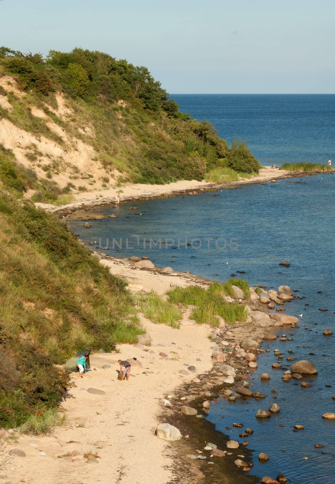 Steep coast of Göhren taken from above