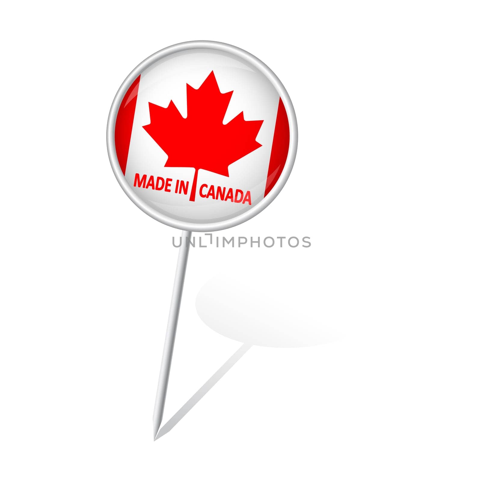 Pin round - MADE IN CANADA