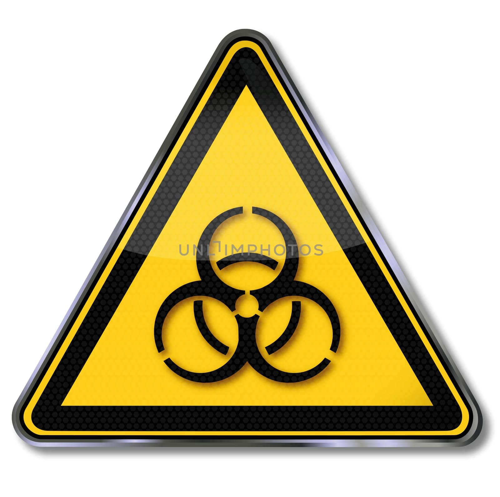 Biohazard warning sign