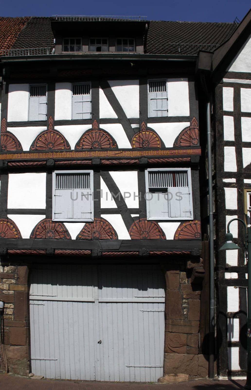 Half-timbered house in Warburg