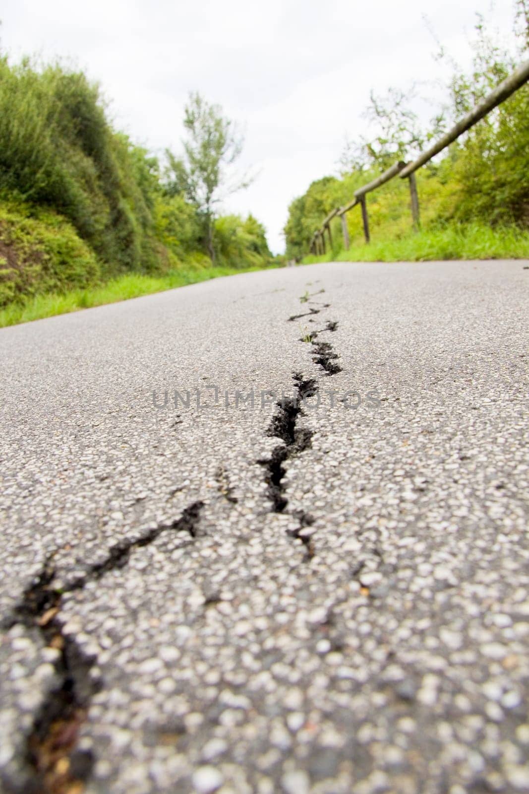 The crack in the ground