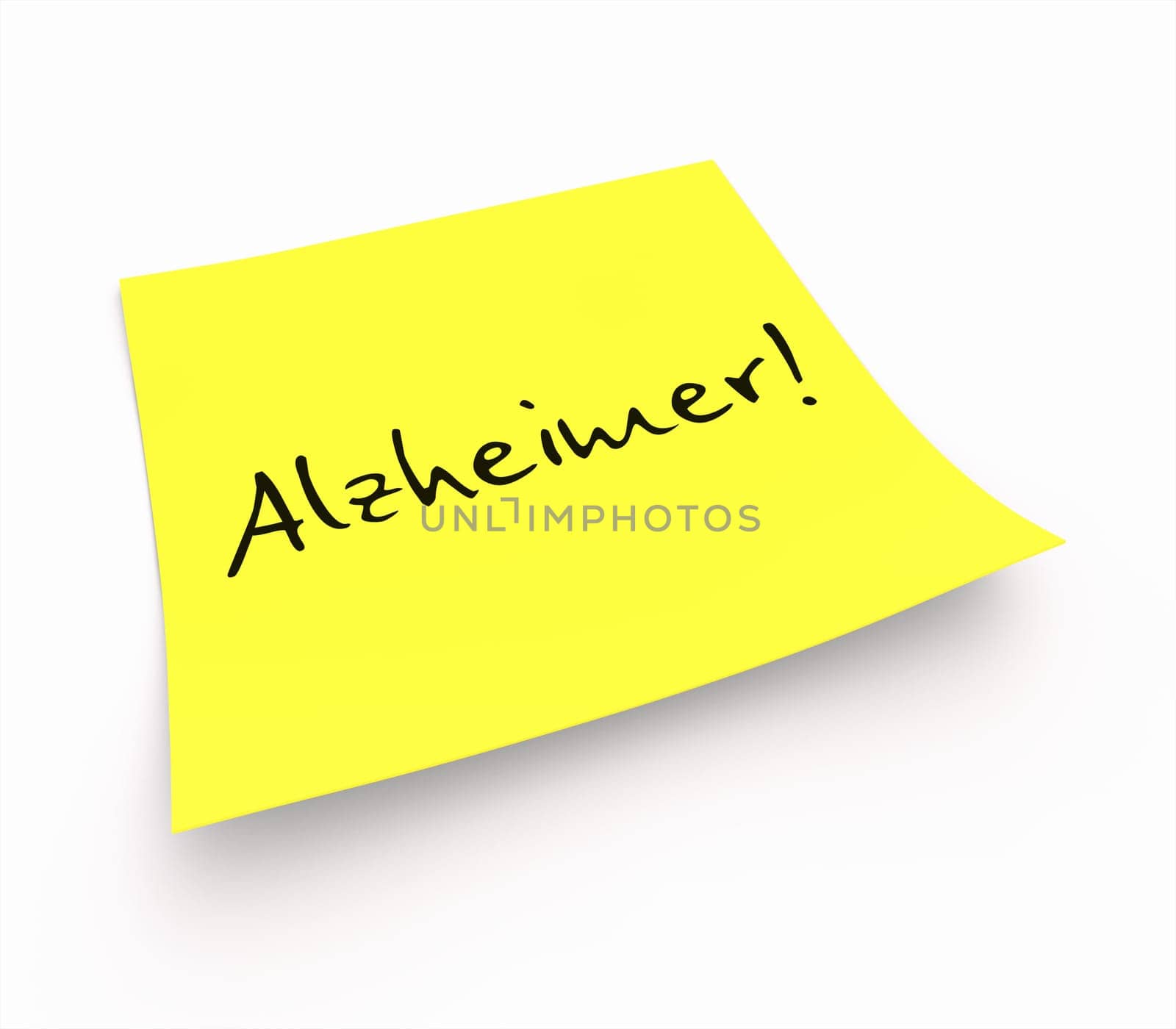 Note - Alzheimer's!