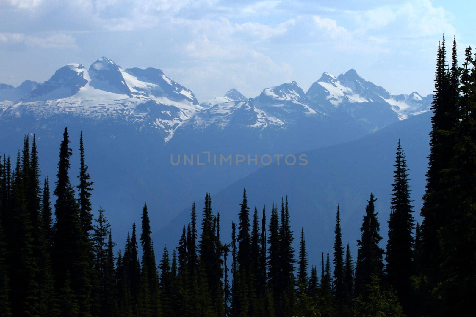 View of Mount Begbie in the Monashee Mountain Range of British Columbia, Canada