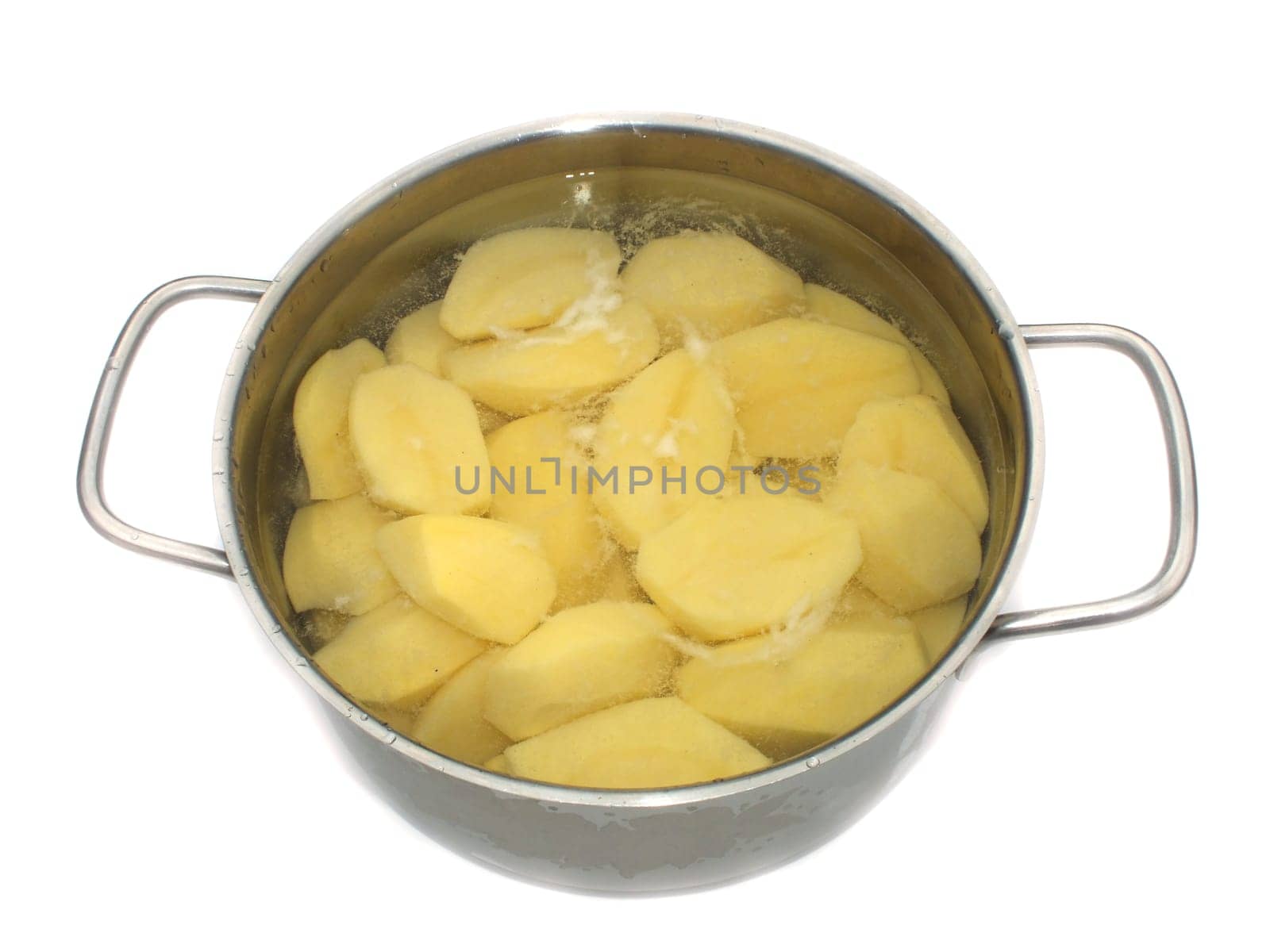 Potatoes in a pot