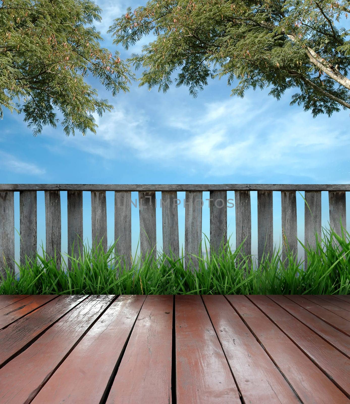 wooden terrace