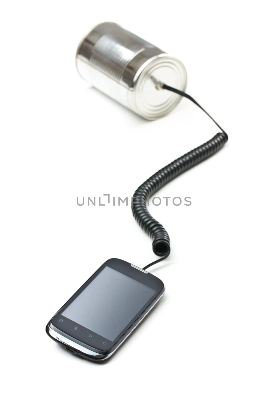 the communication concept . studio shot on white background