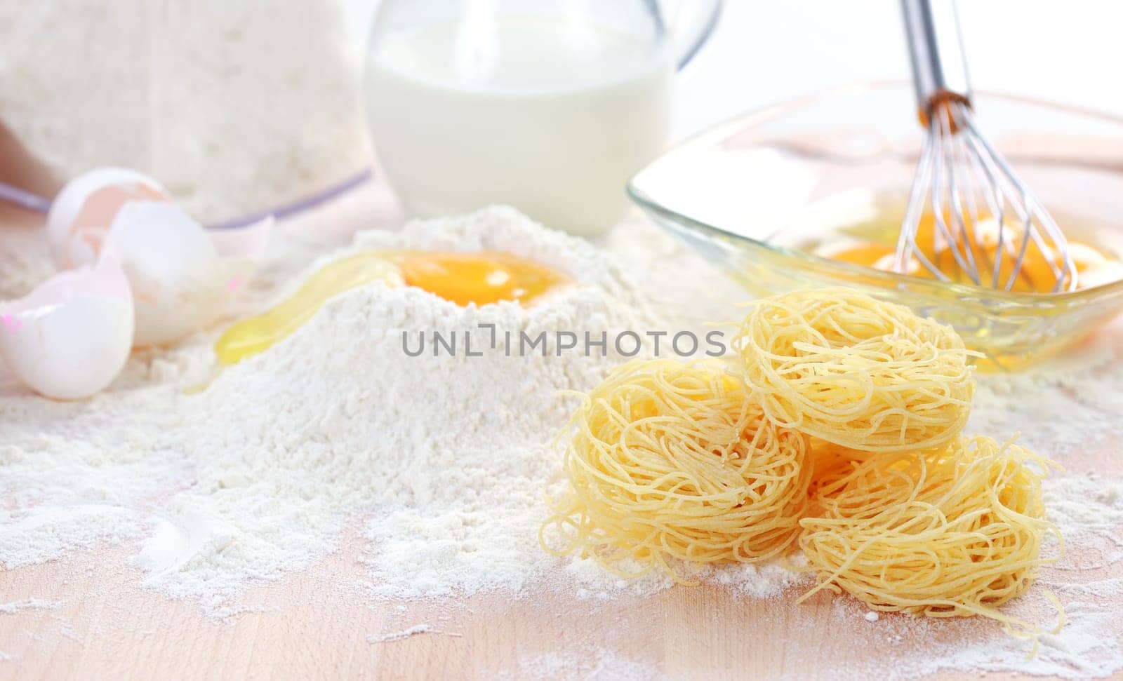 Baking ingredients for pasta and noodles
