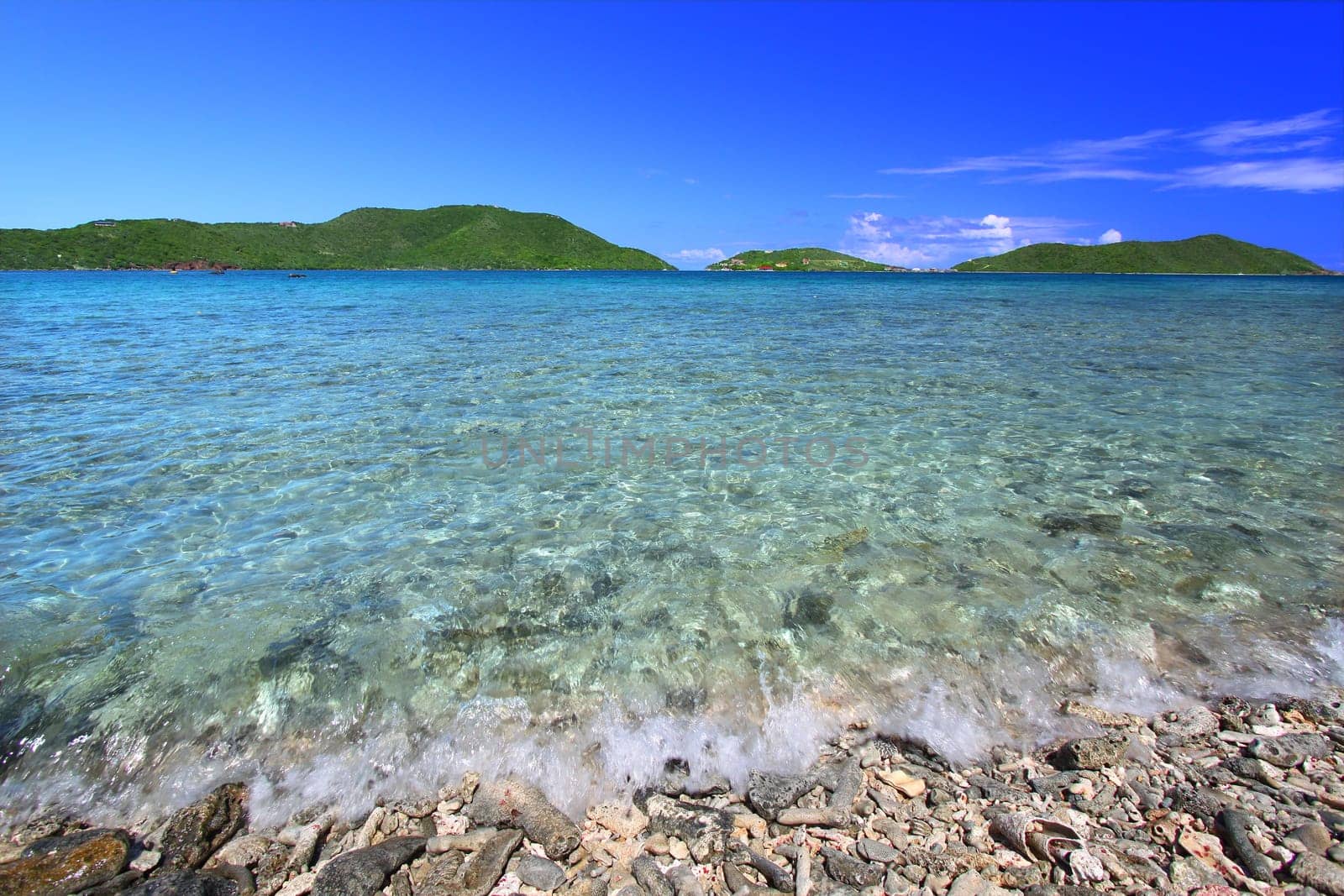 View of the Caribbean island Tortola - British Virgin Islands.