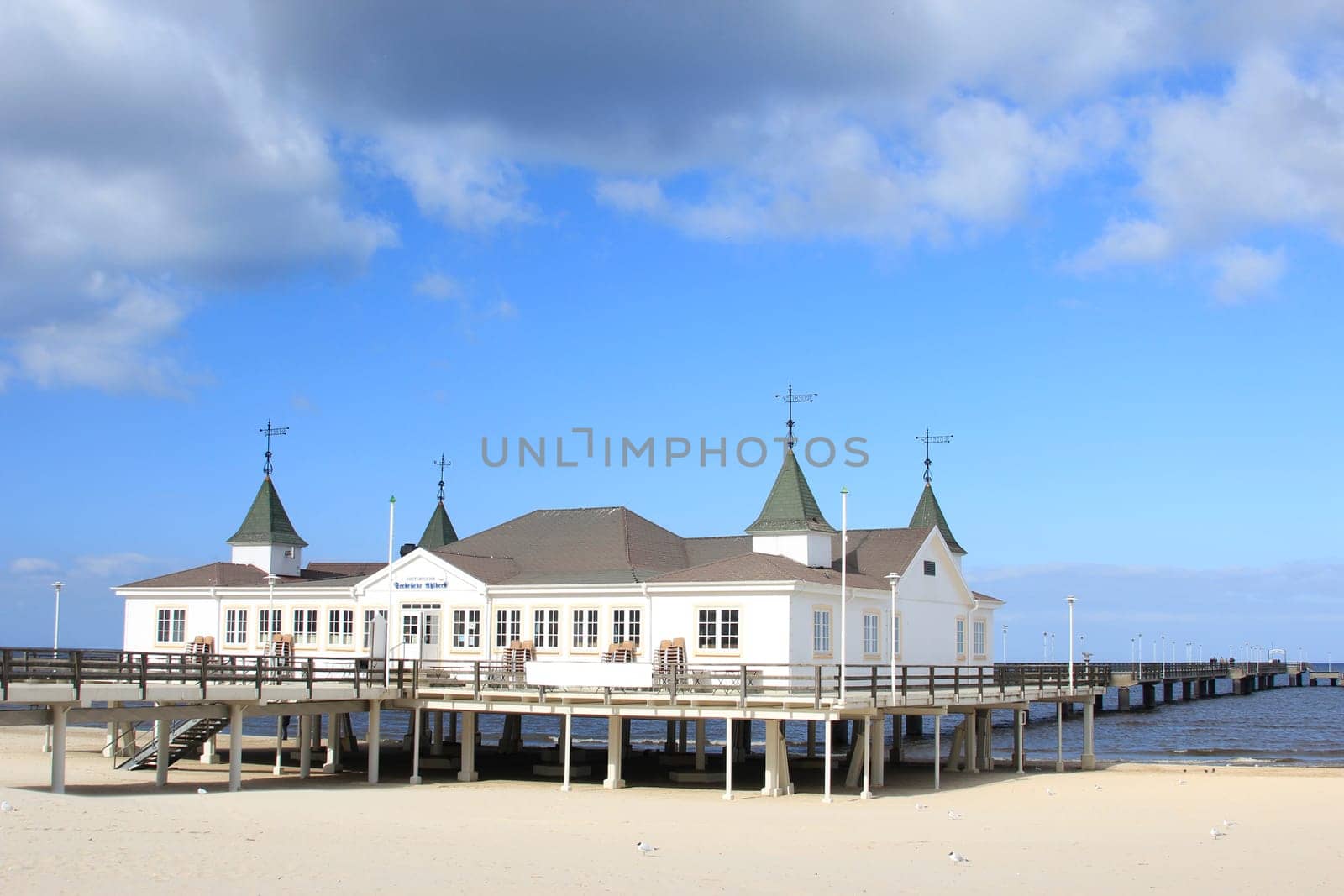 The historic pier on the island of Usedom,Baltic Sea,Mecklenburg-Western Pomerania,Germany