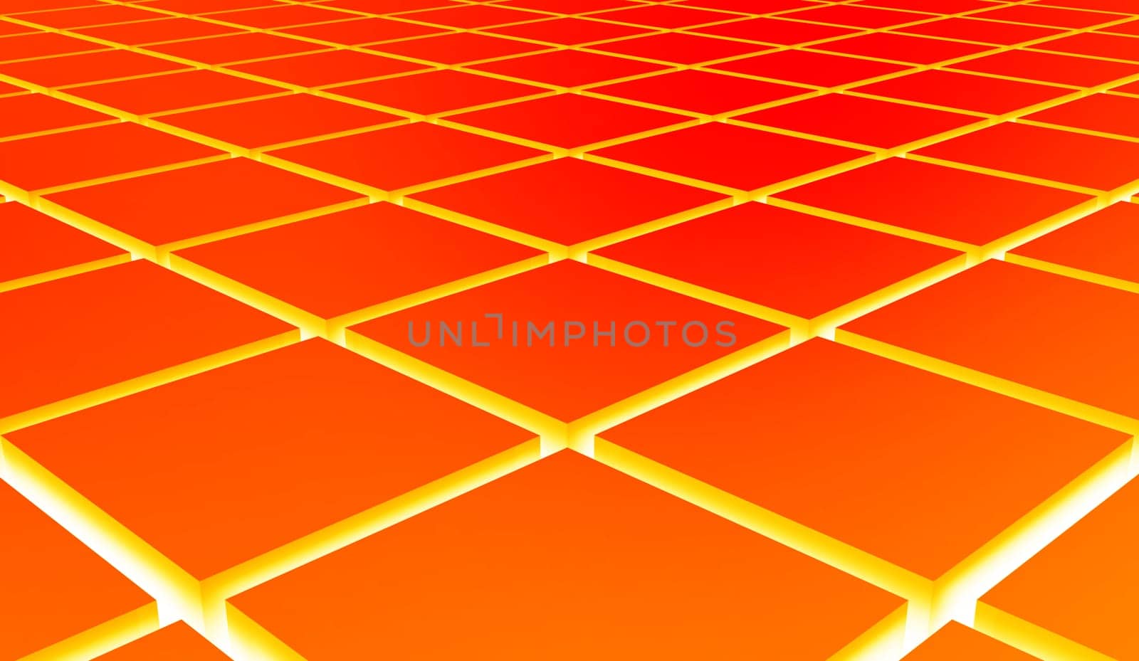 3D Structure - Orange Cuboid