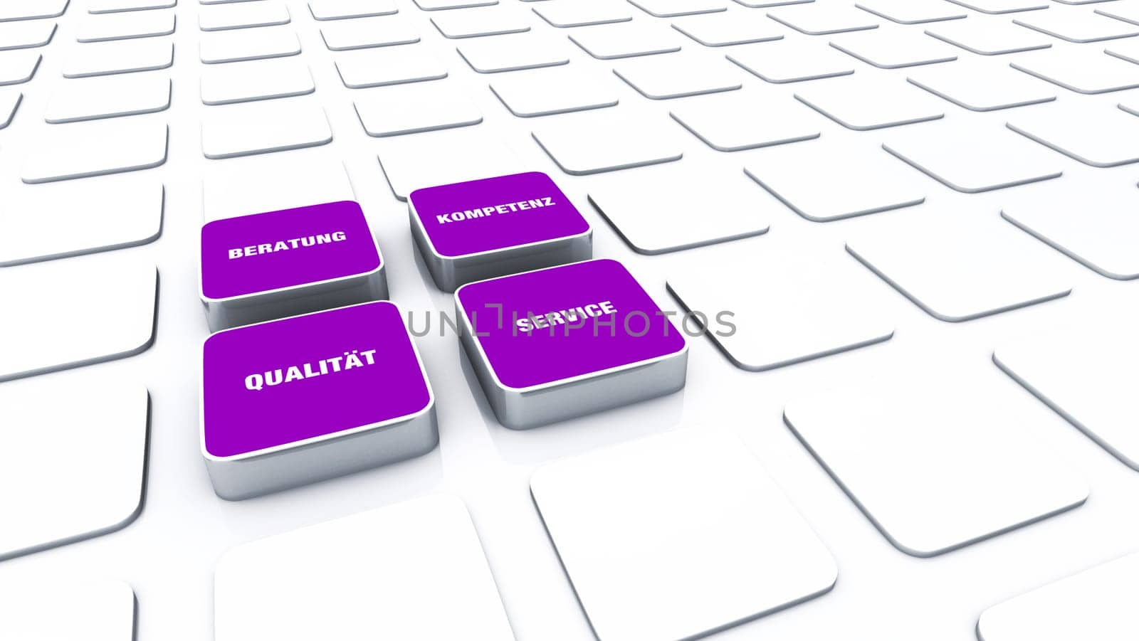 Cuboid Concept Violet - Consulting Competence Quality Service 3