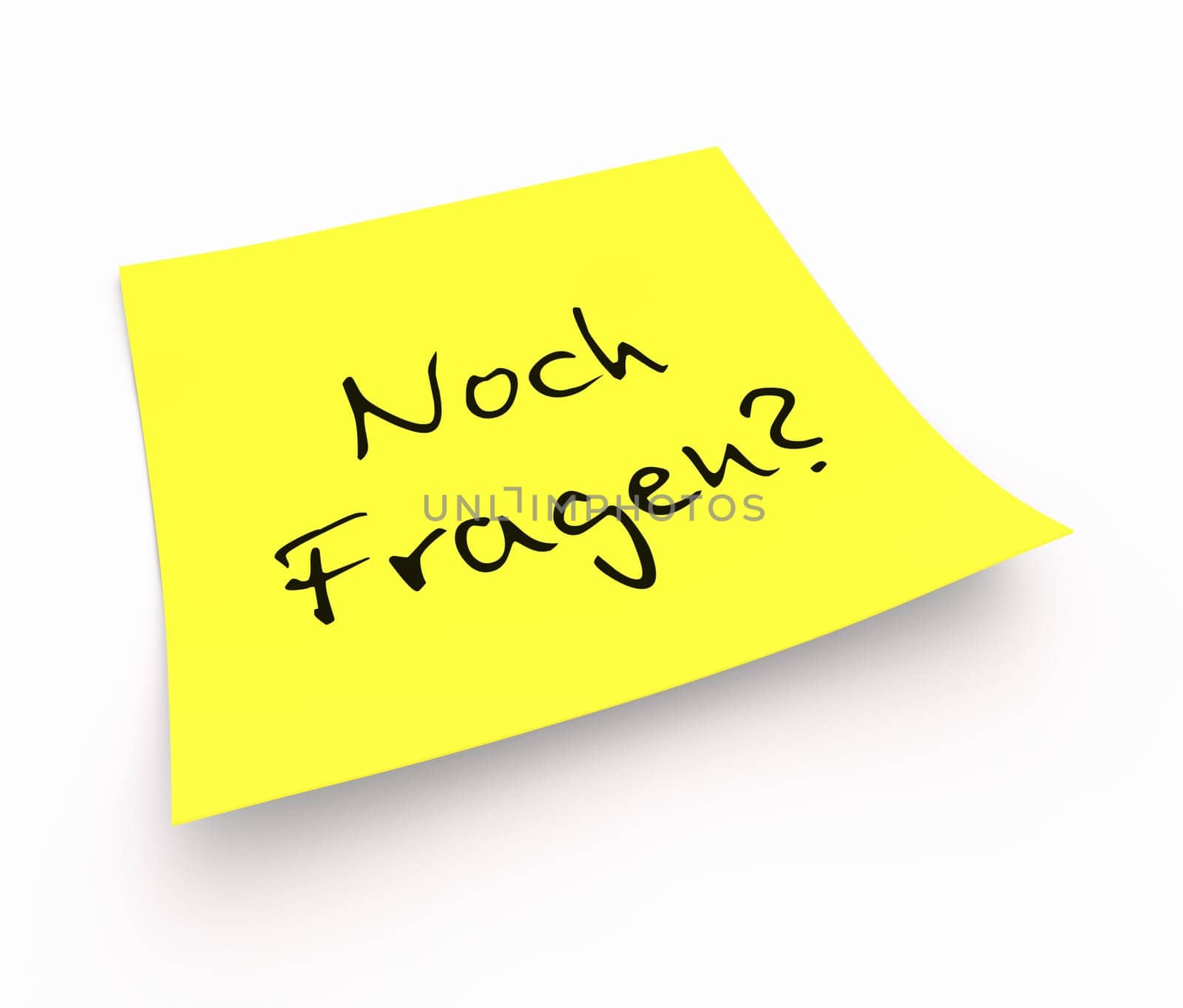 Sticky notes - Any questions?