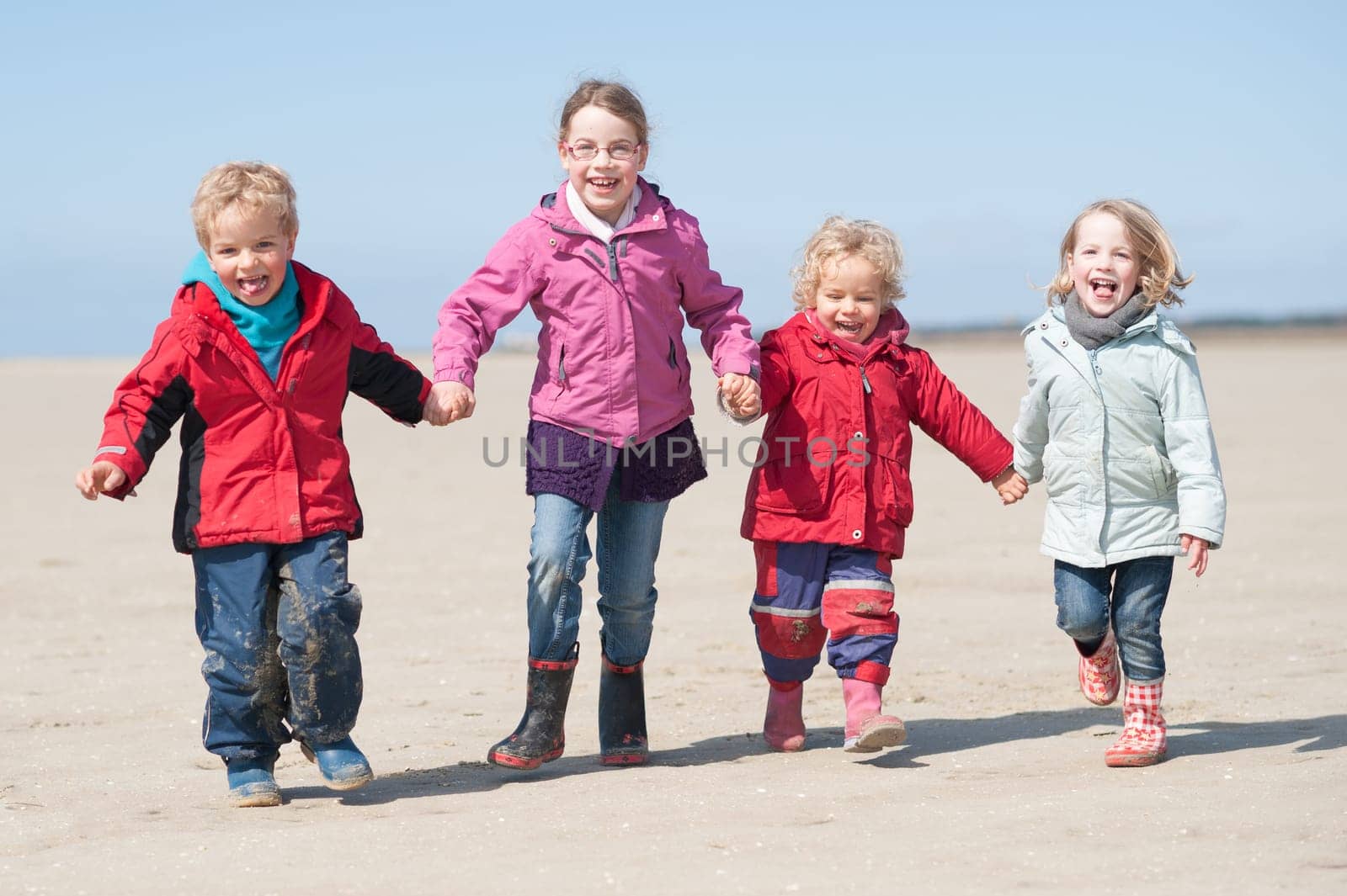 Toddlers on the beach