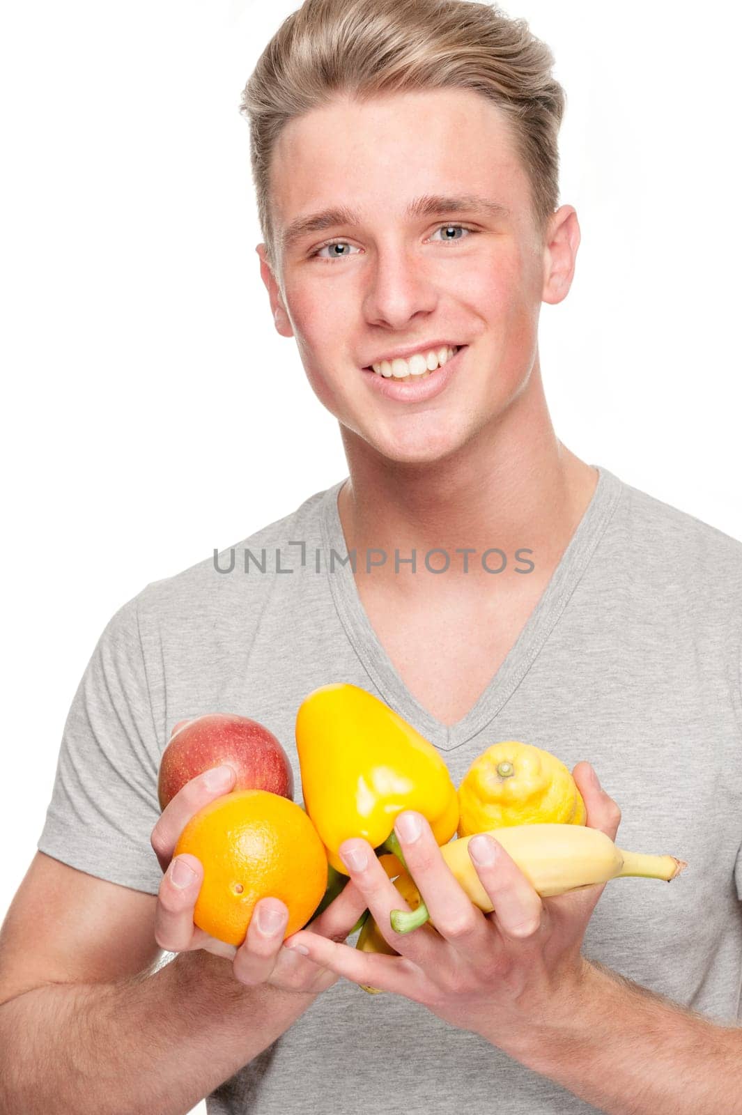Young and smiling man with