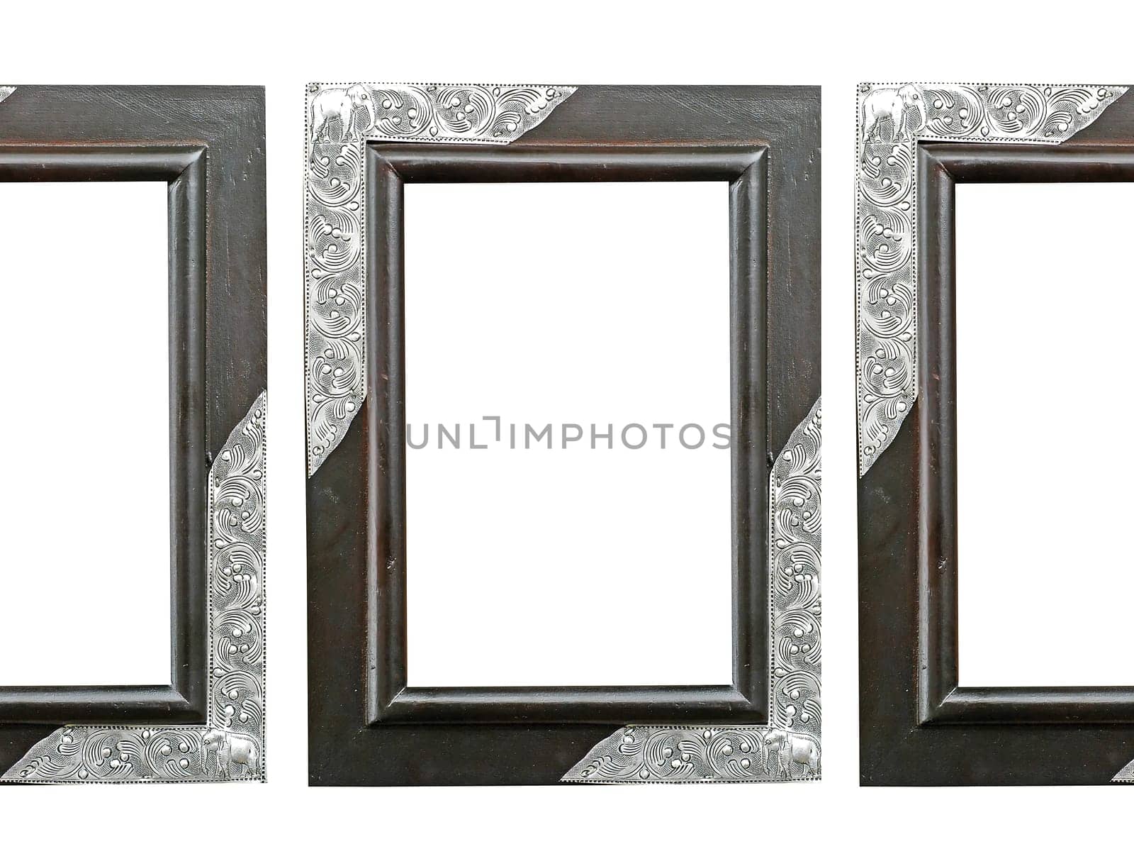 wooden frame isolated