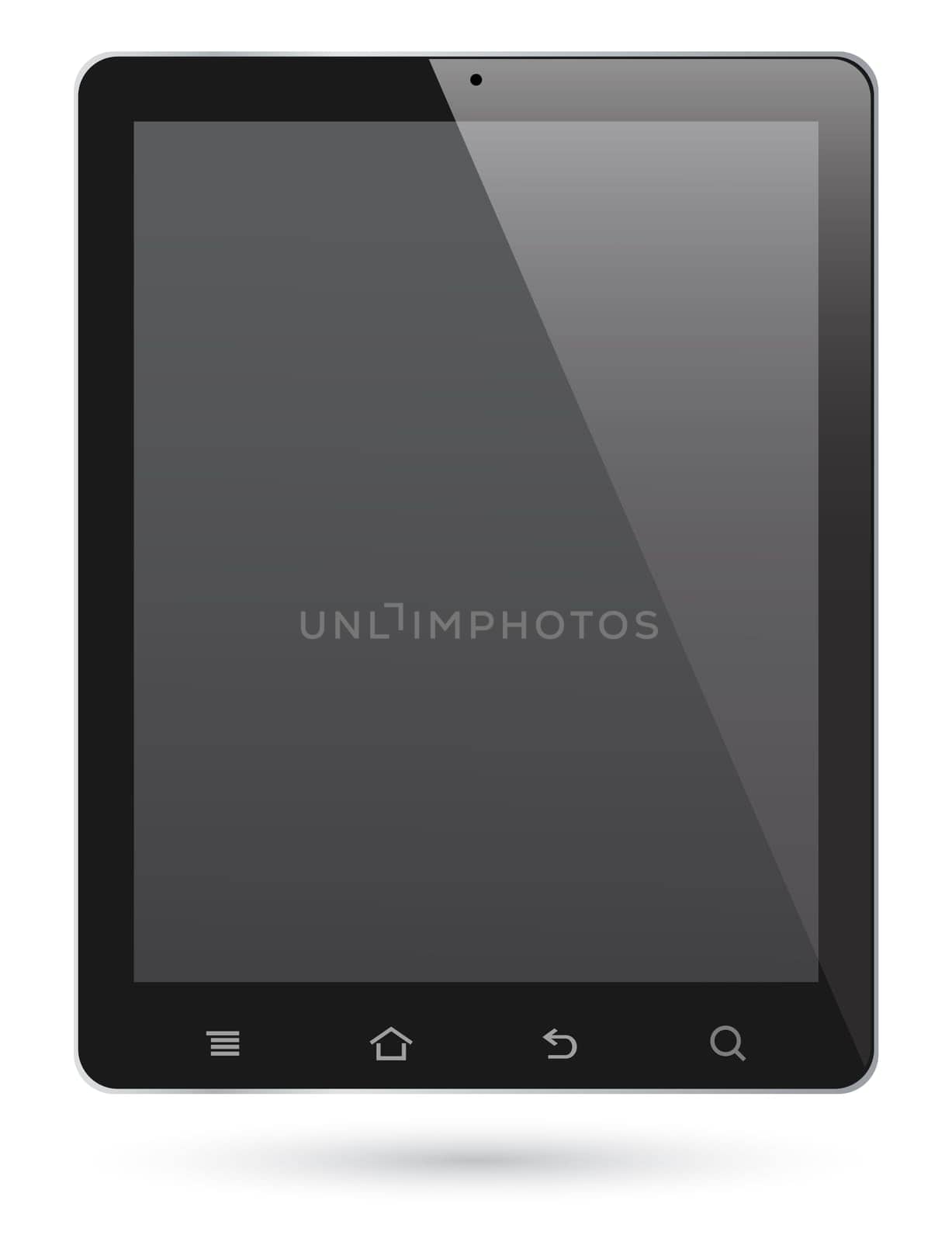 touch screen pc tablet computer illustrations.