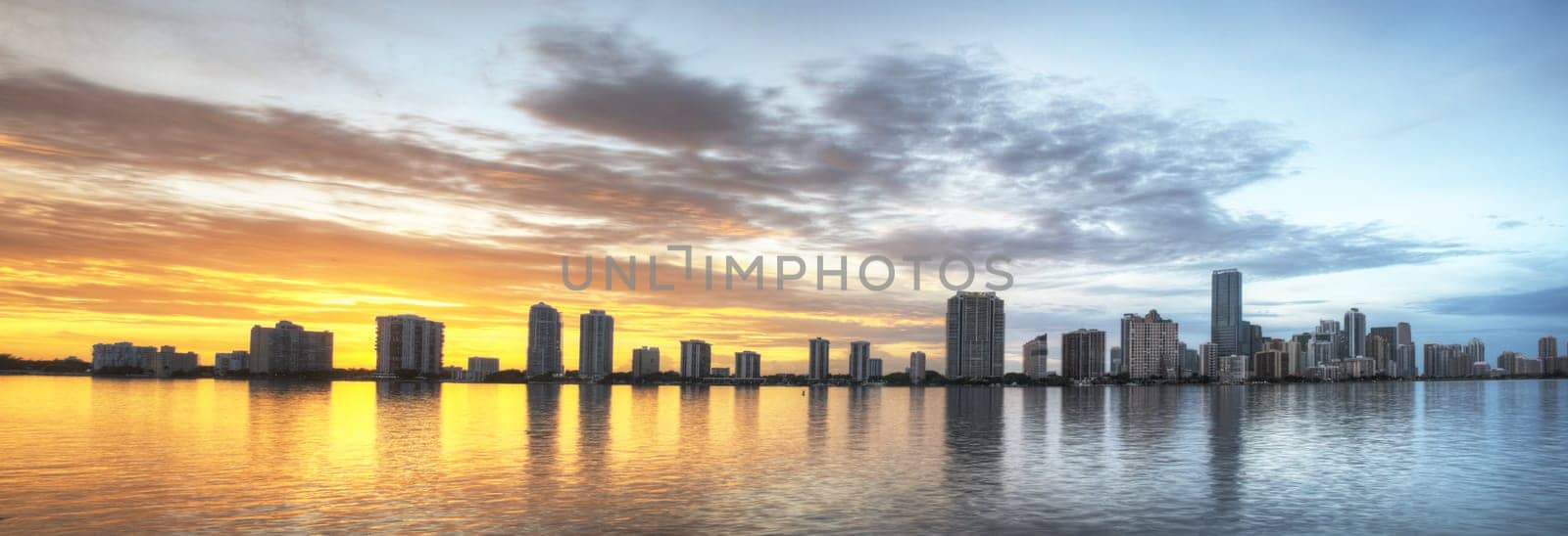 HDR of Miami at Sunset