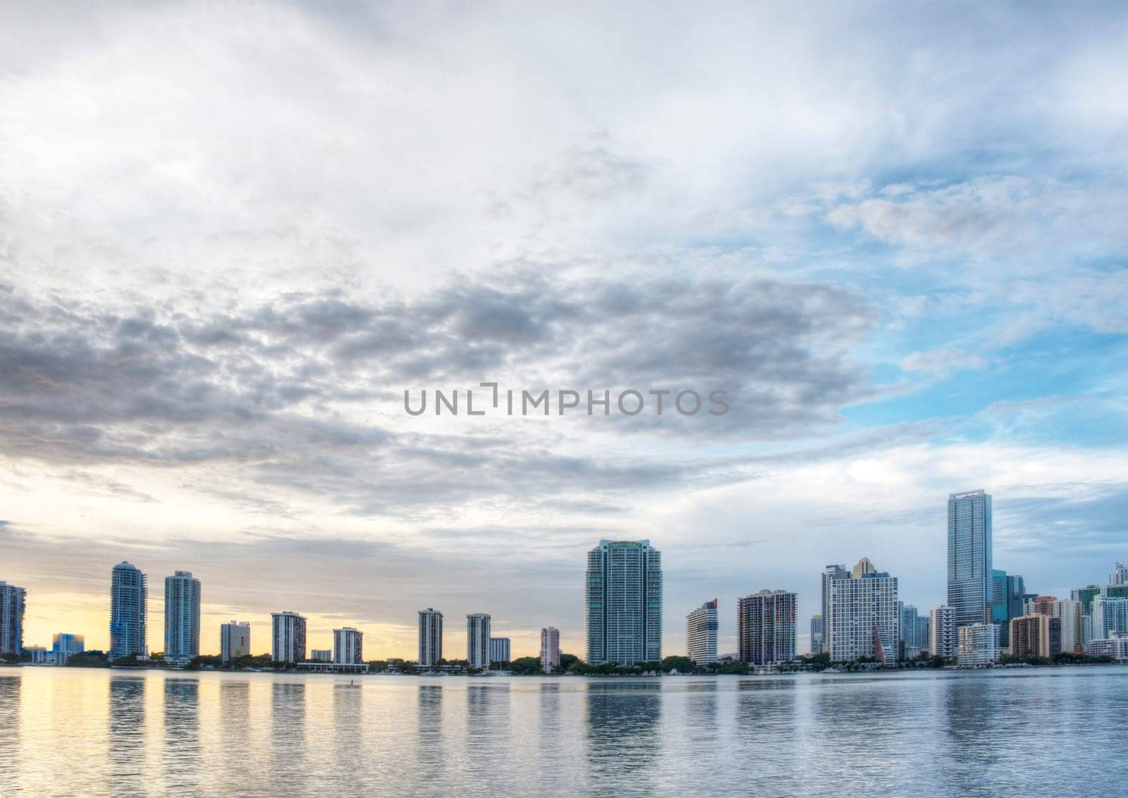 HDR of Miami at Sunset