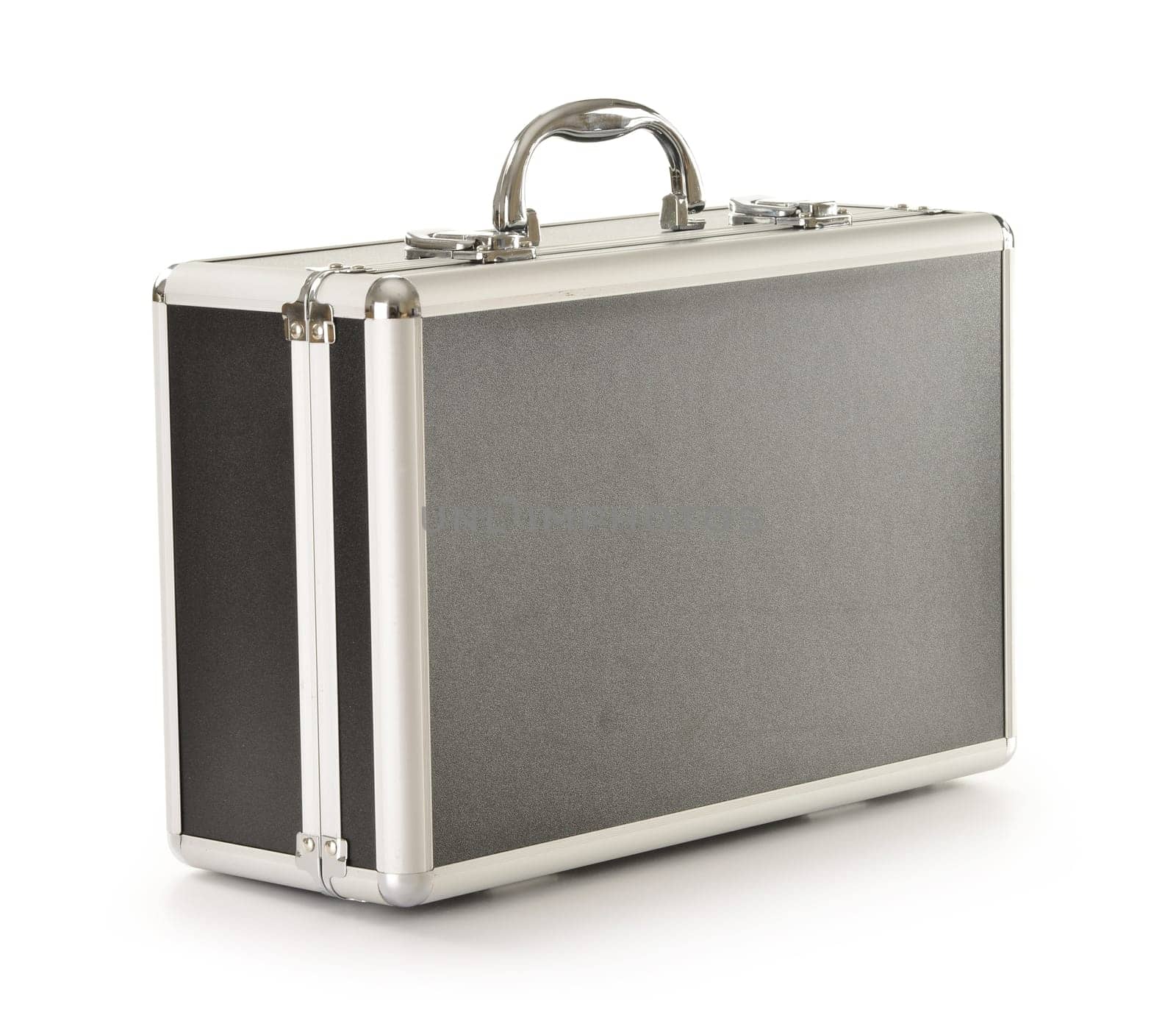 Black suitcase isolated on white