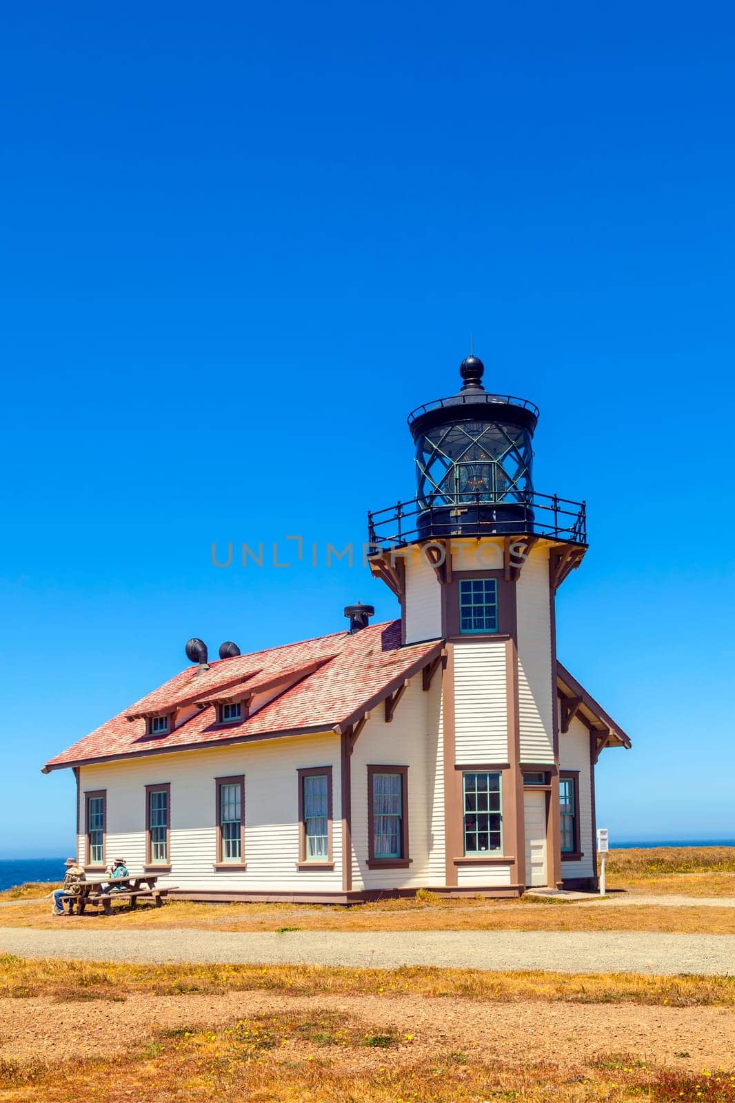 famous Point Cabrillo Lighthouse in California