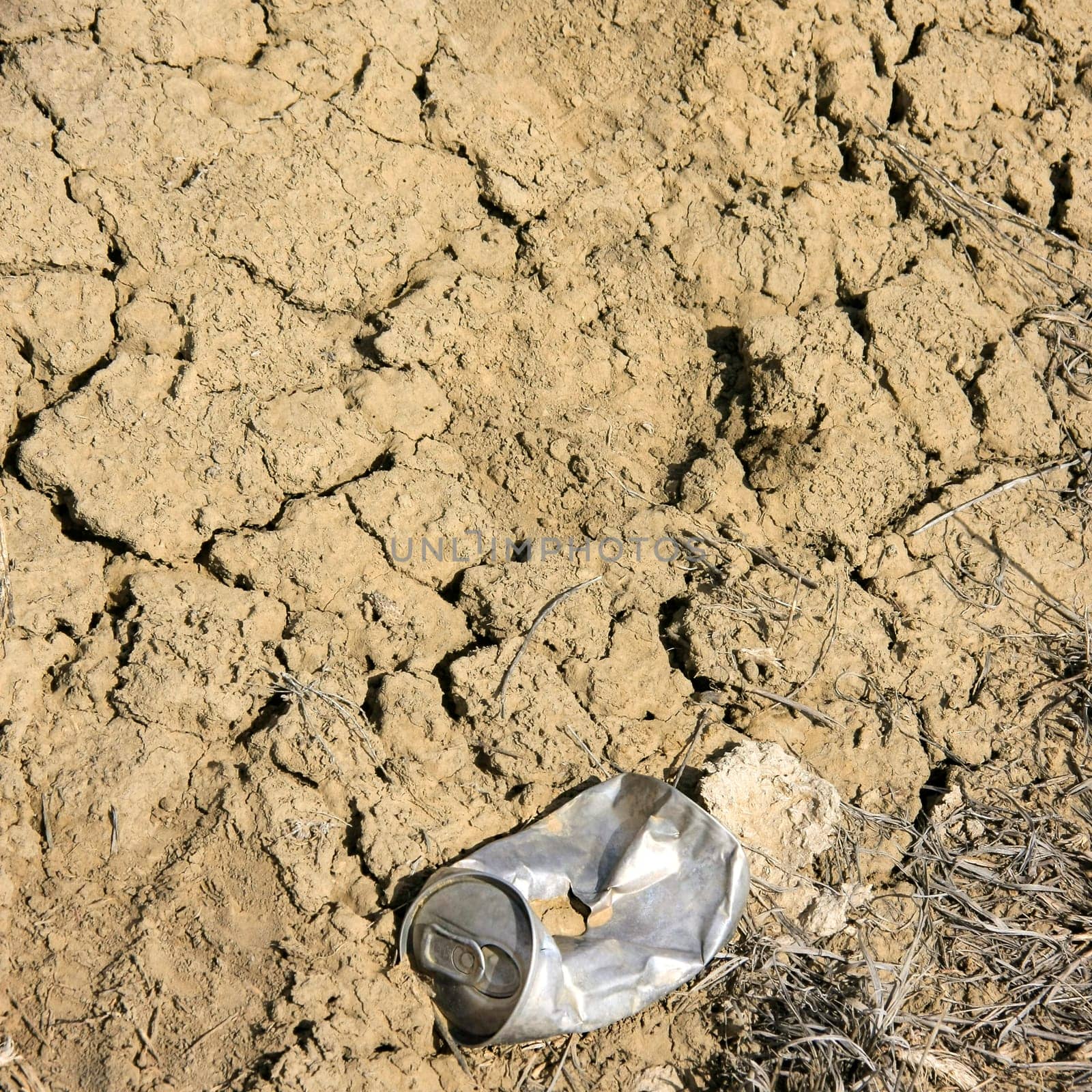Rusty can in the desert