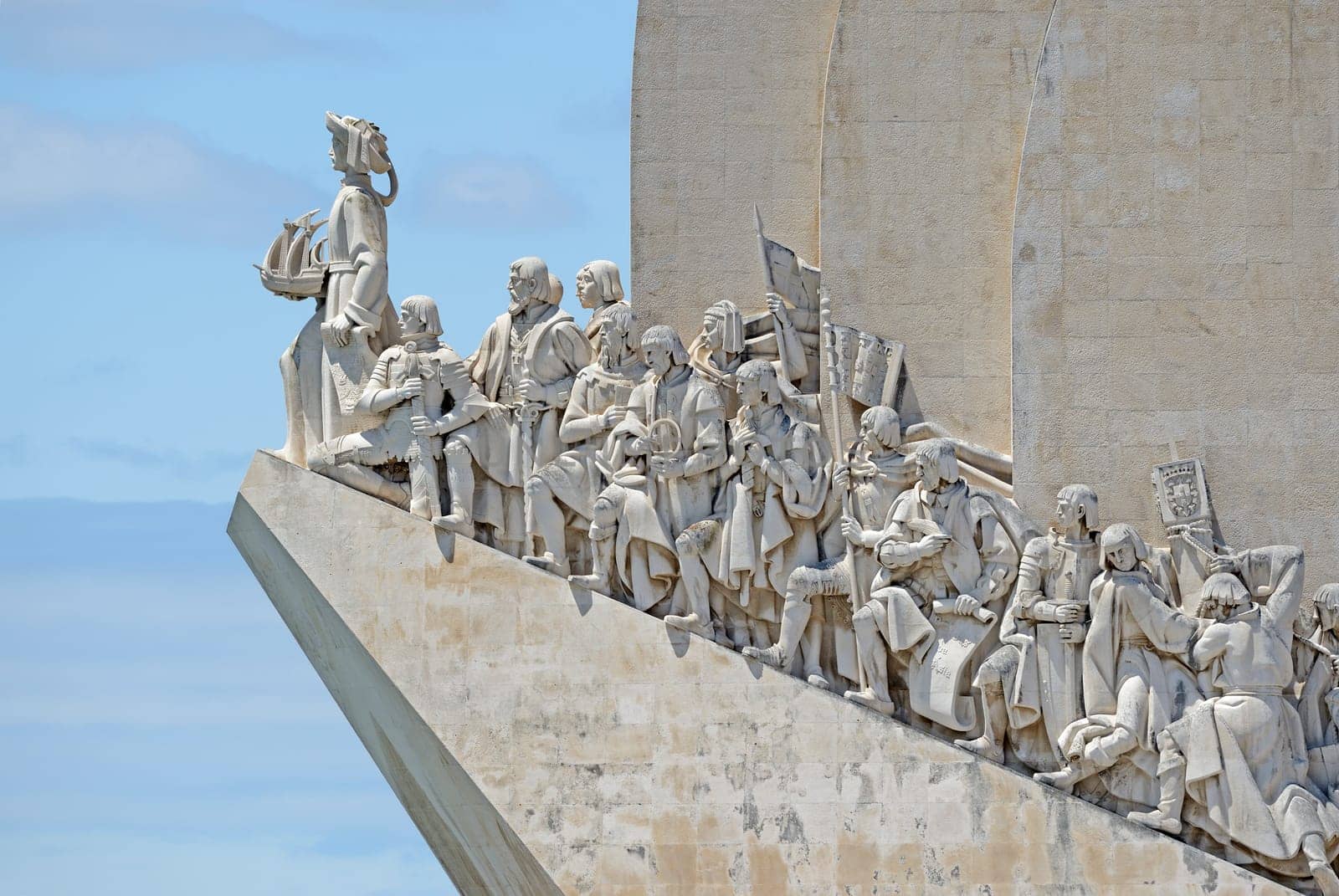 The Padrao dos Descobrimentos seafarers' monument in Lisbon,Portugal