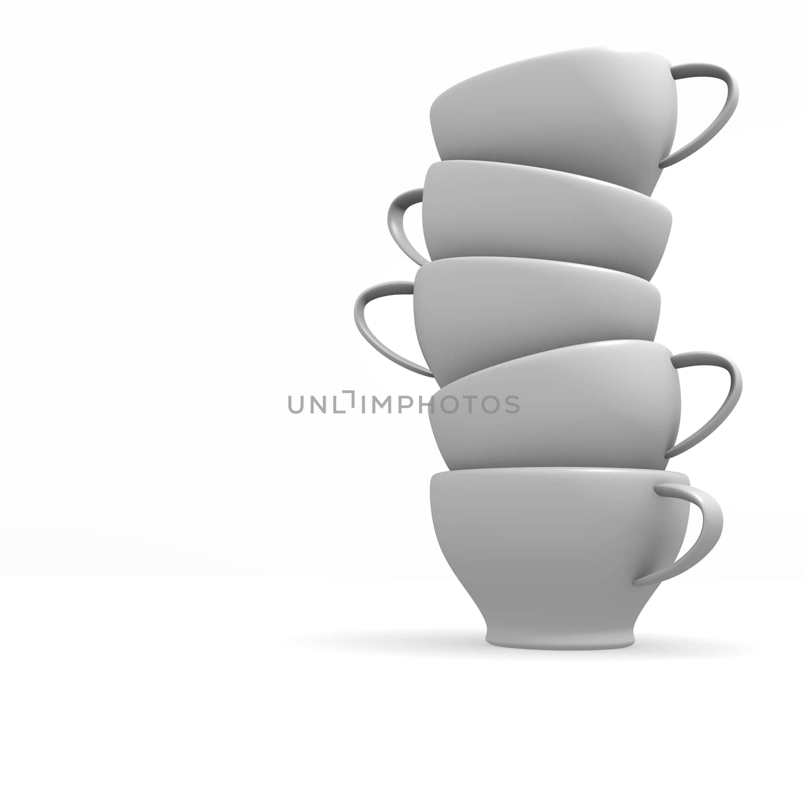 Stacked coffee cups