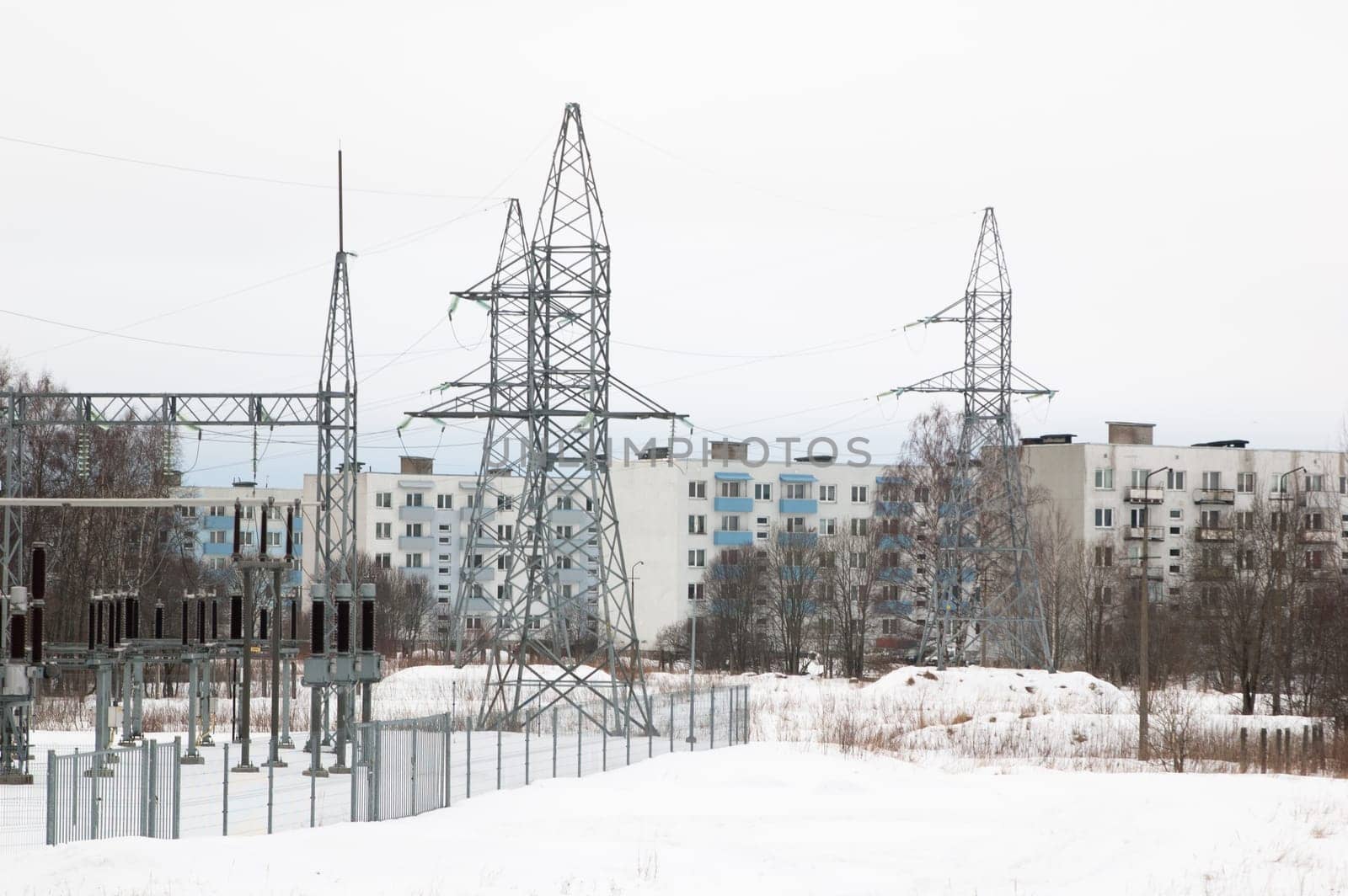 Transformer substation near to residential area