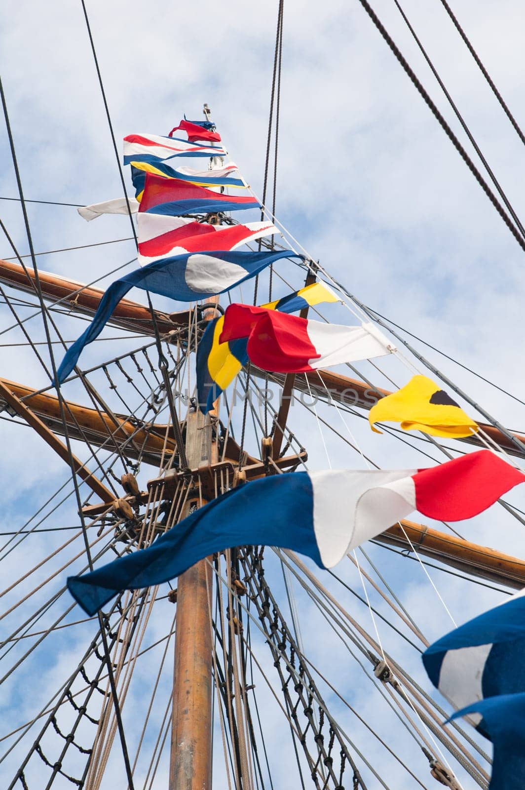 Mast of an ancient sailing vessel