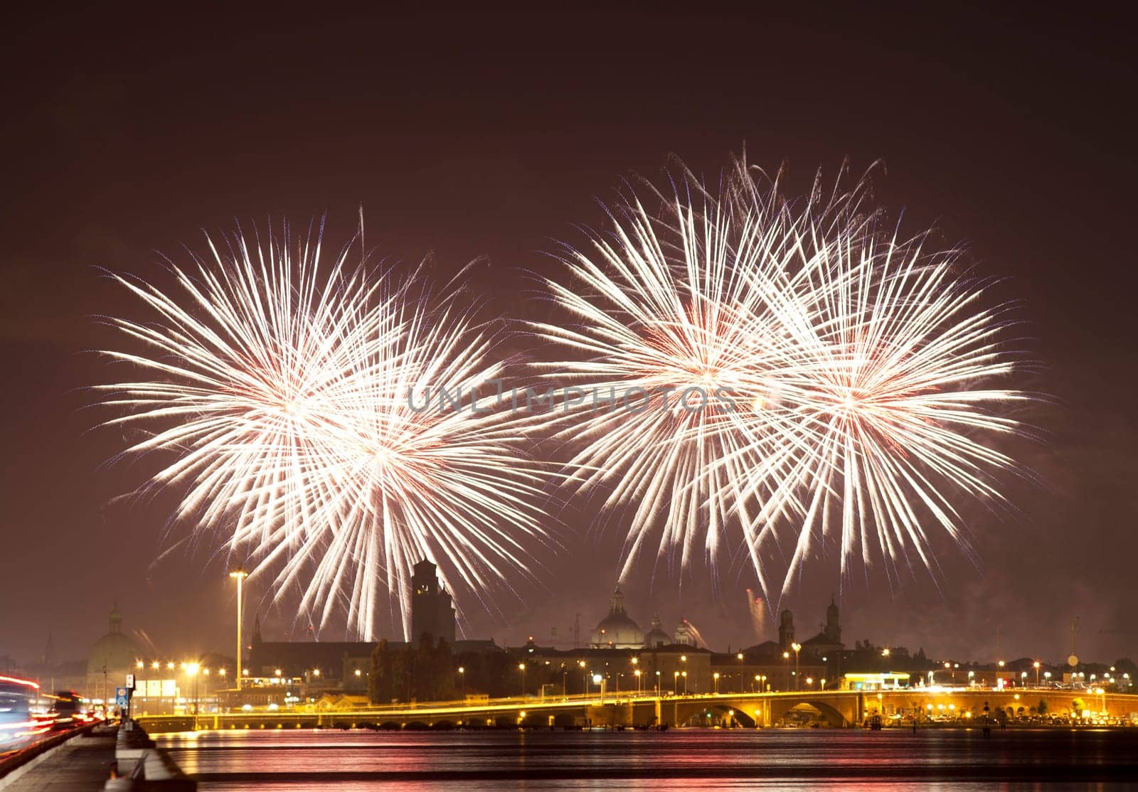 Firework celebration Redentore (Venice, Italy)