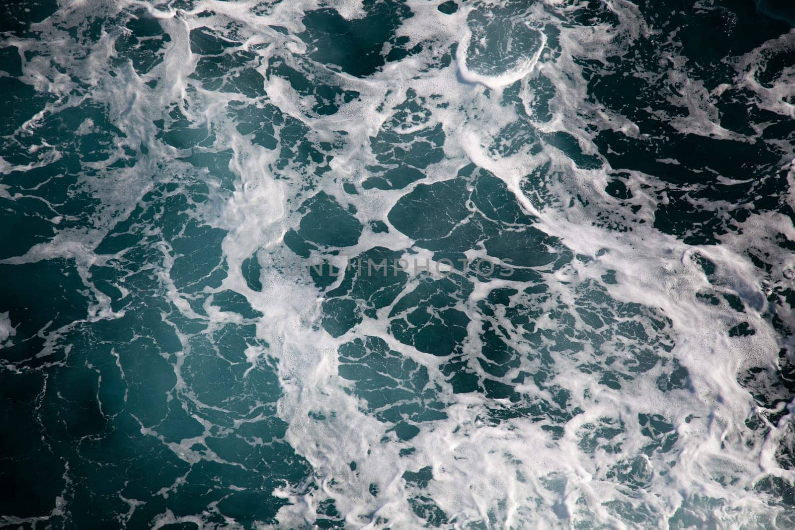 Spray in the sea