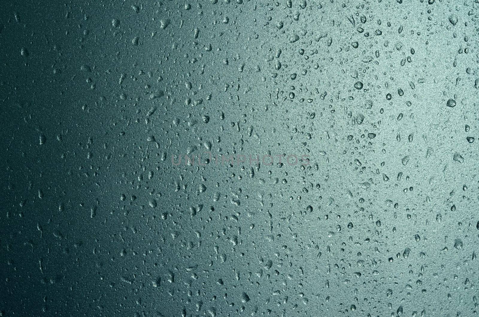 water drop on frosted glass