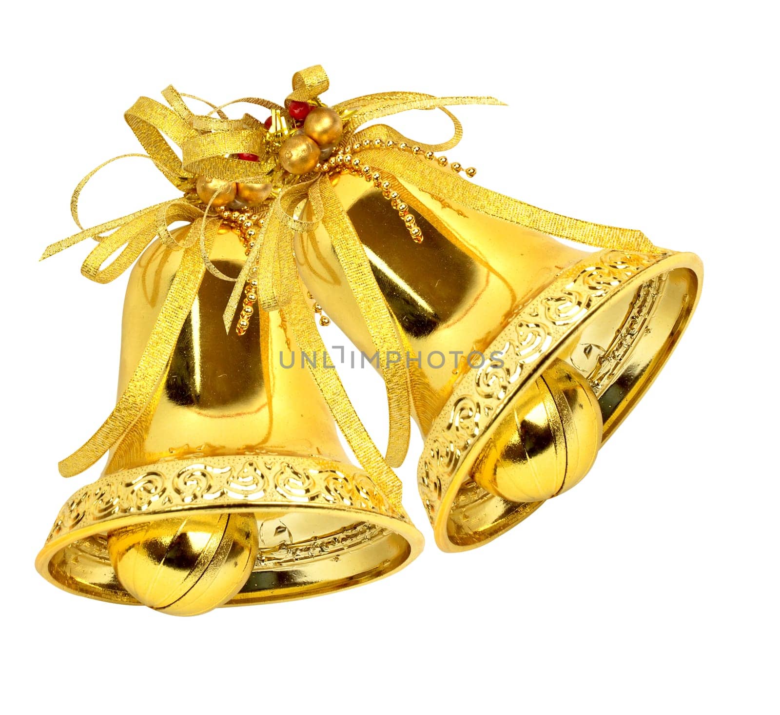 Christmas bell isolated on white background