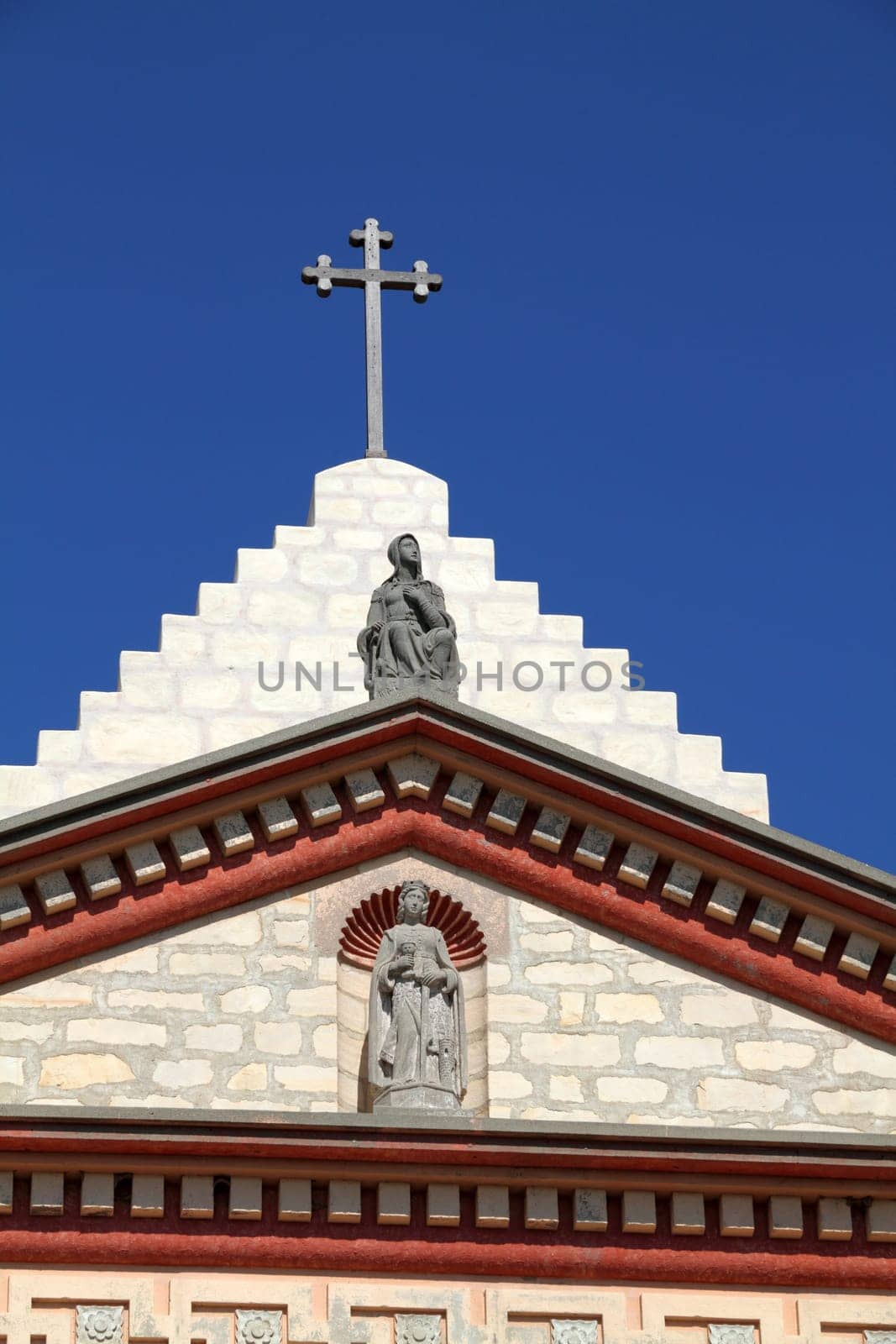 The historic Santa Barbara Mission in California, USA