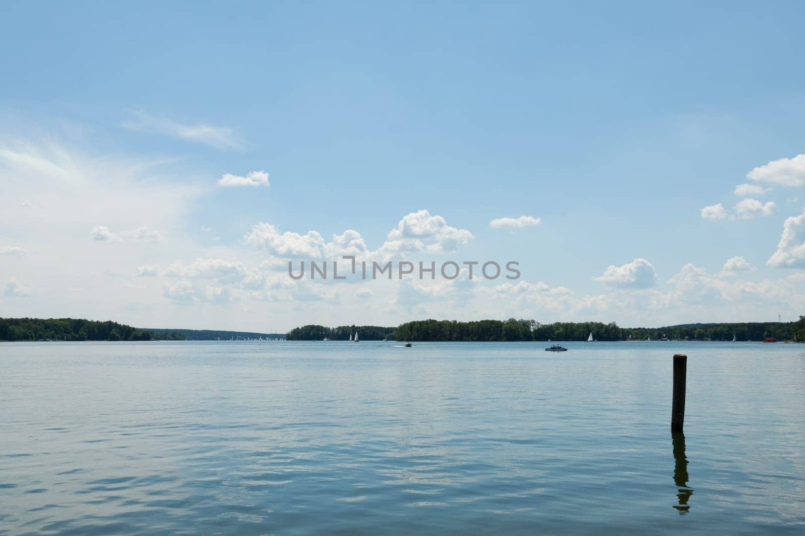 Wide view of the Scharmützelsee Bad Saarow