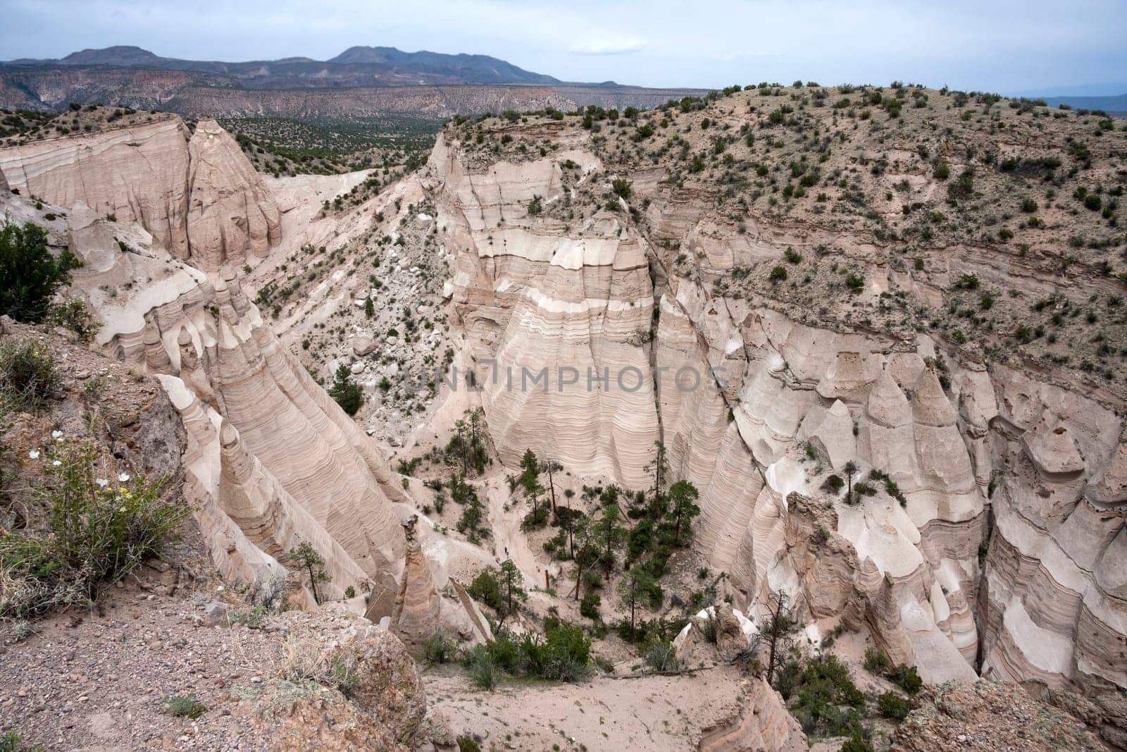 Insight into the canyon and rock formations from above