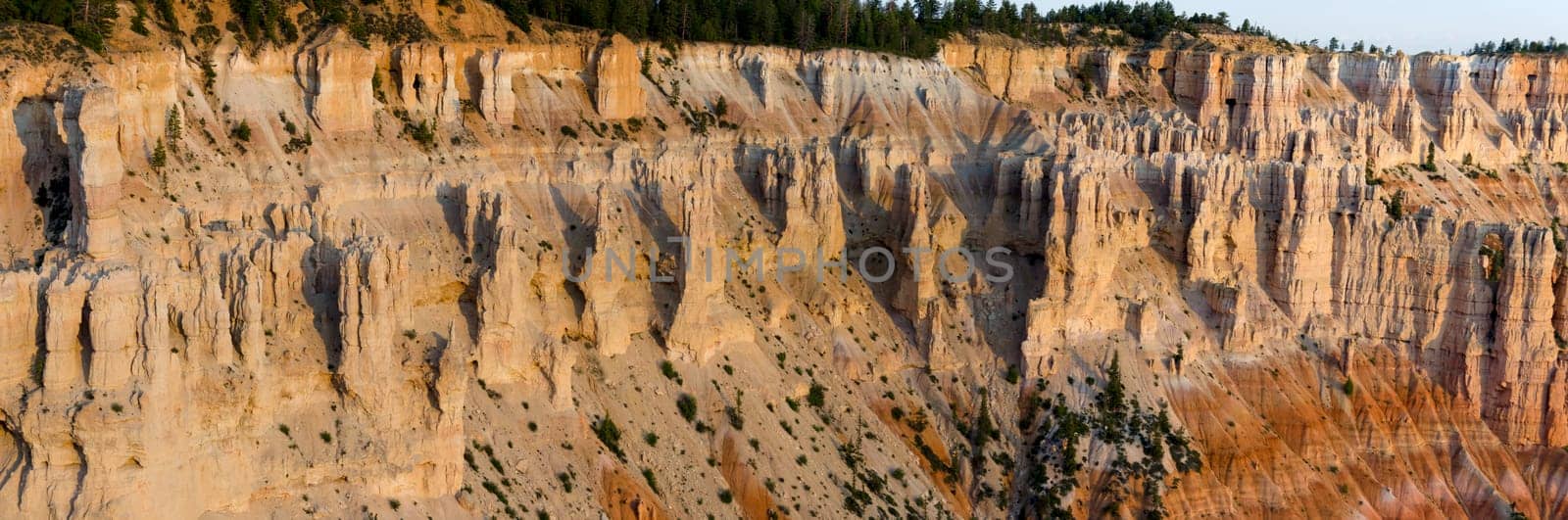 overview of Bryce Canyon National Park in Utah in the United States of America