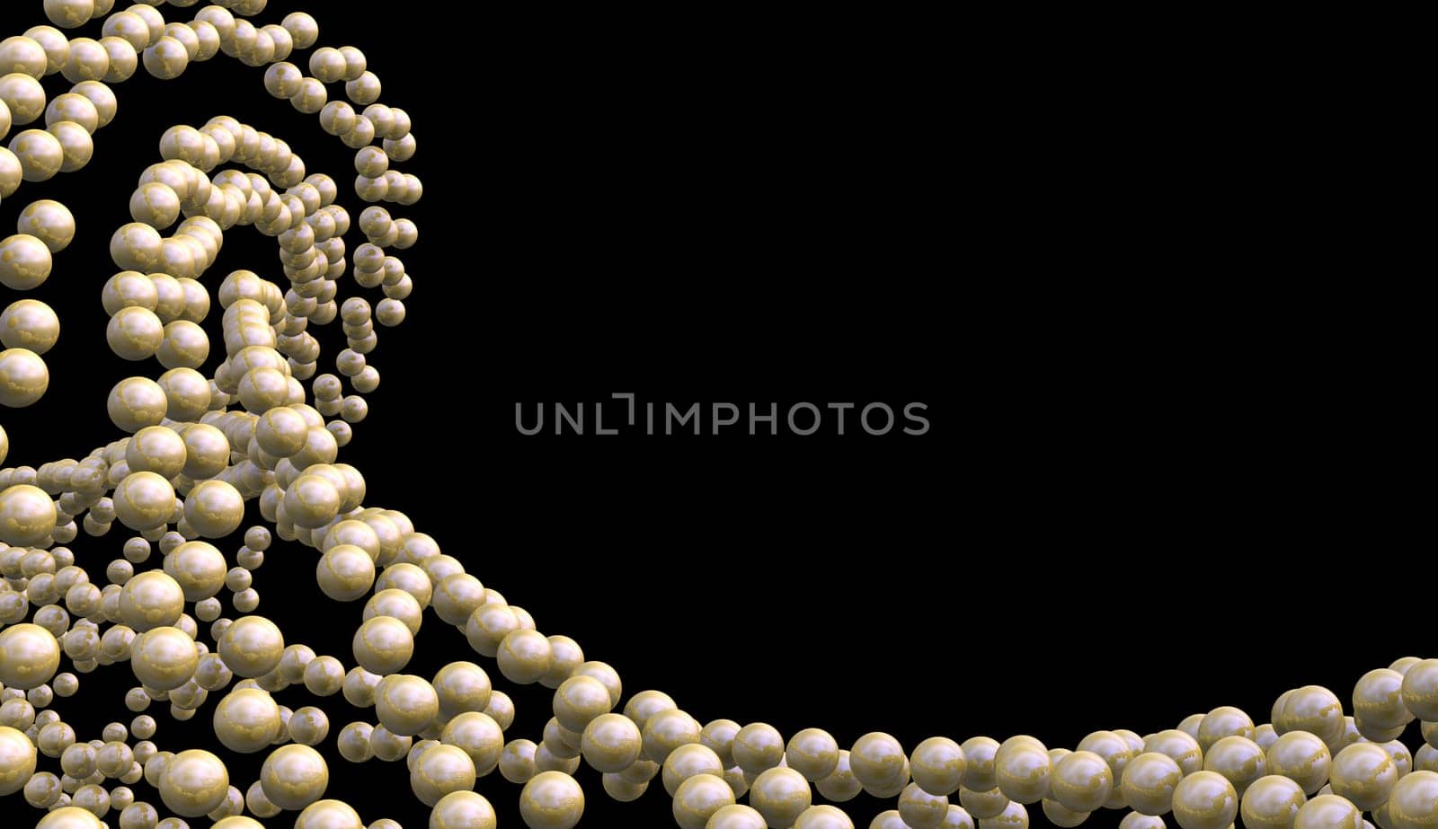Abstract Sphere Formation Beige Black
