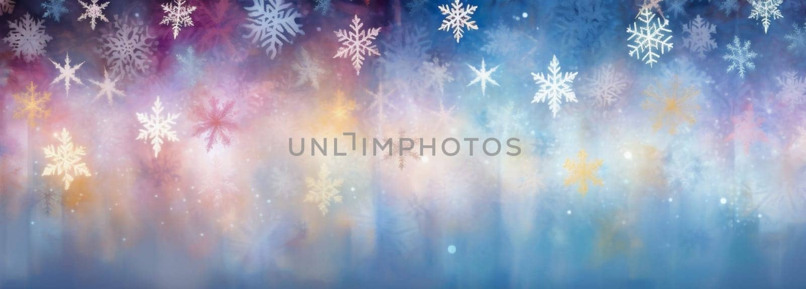 wallpaper year texture abstract snowflakes new light christmas pastel shine bokeh background. Generative AI. by Vichizh