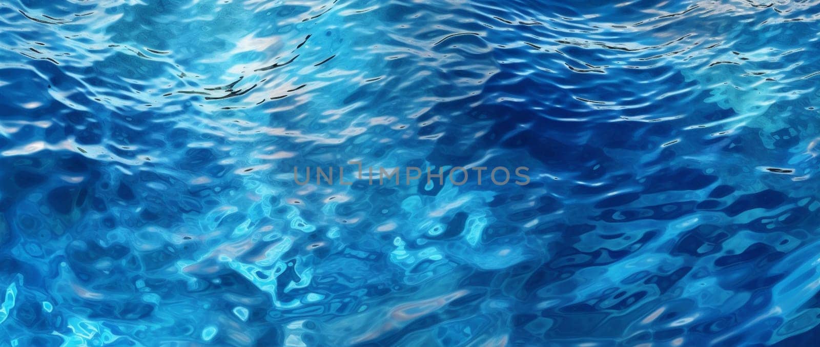 water texture sea ripple background wave summer clear banner blue abstract. Generative AI. by Vichizh