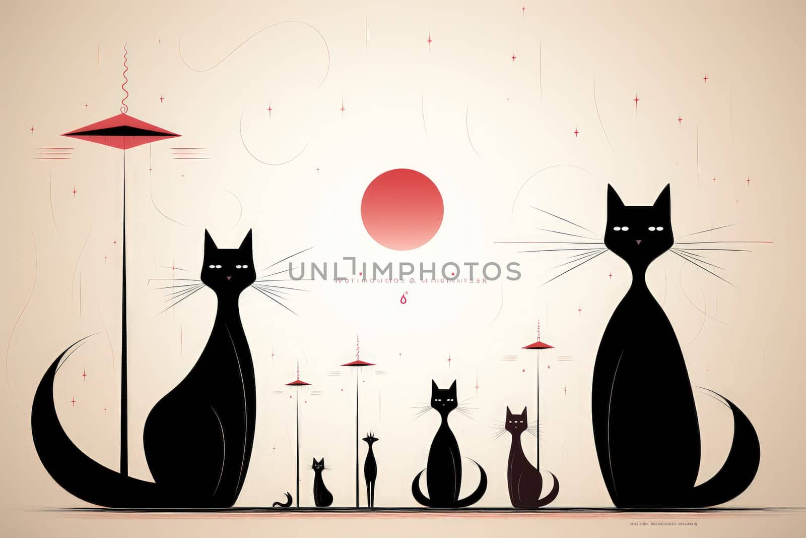 In the realm of fantasy, witches' familiars take on various forms, but the most iconic and cunning of all are the black cats.