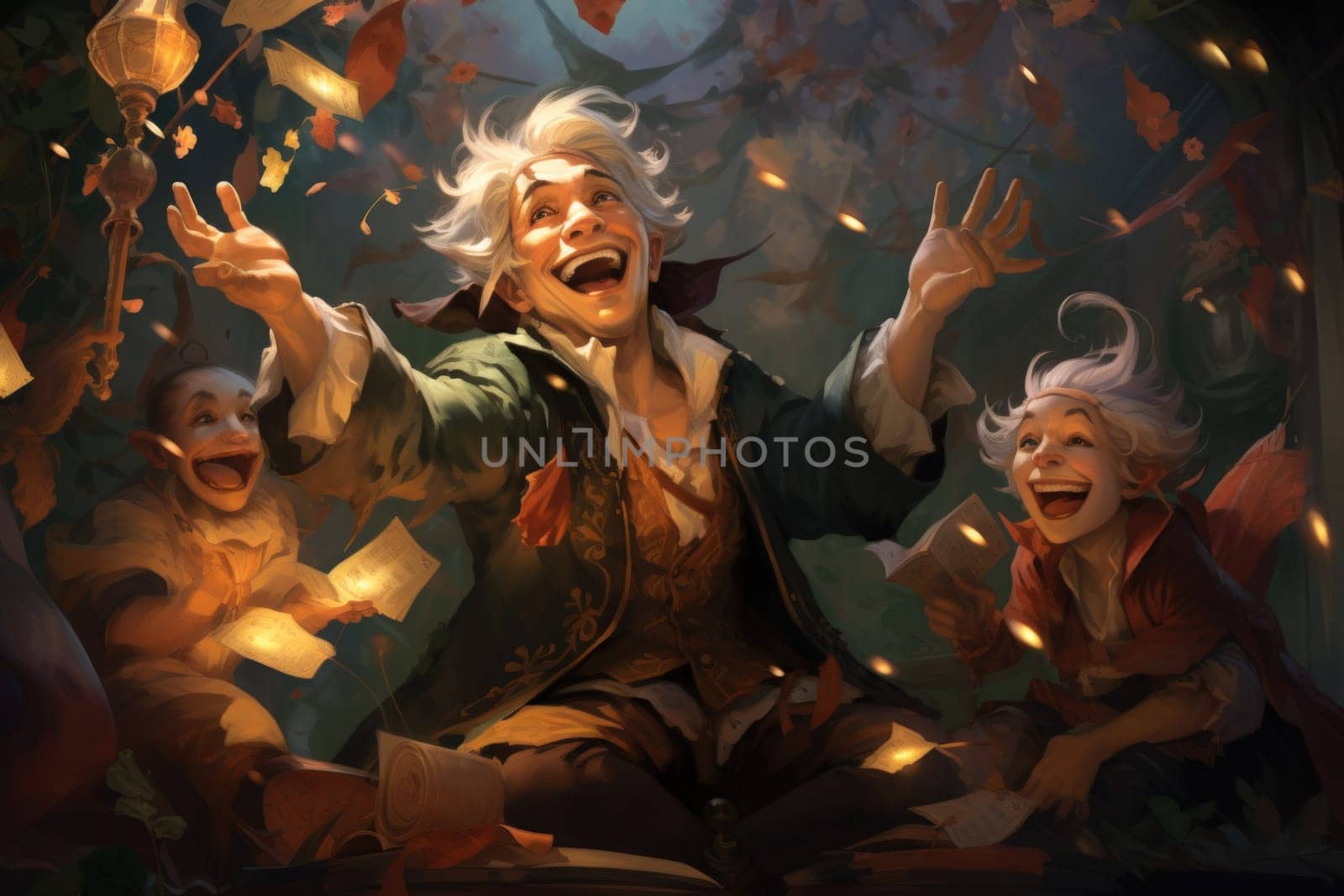 Step into the enchanting fae realm where mischievous trickster sprites roam.