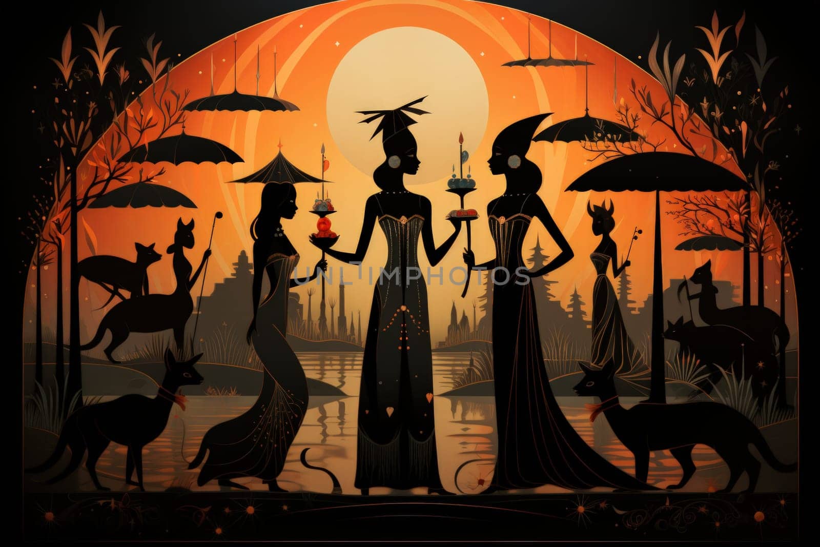 In the realm of fantasy, witches' familiars take on various forms, but the most iconic and cunning of all are the black cats.