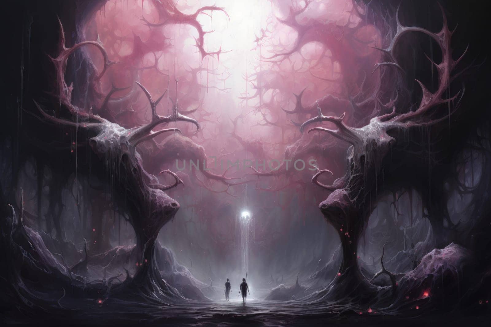 Immerse yourself in the ethereal beauty of this illustration created by a professional visual artist.