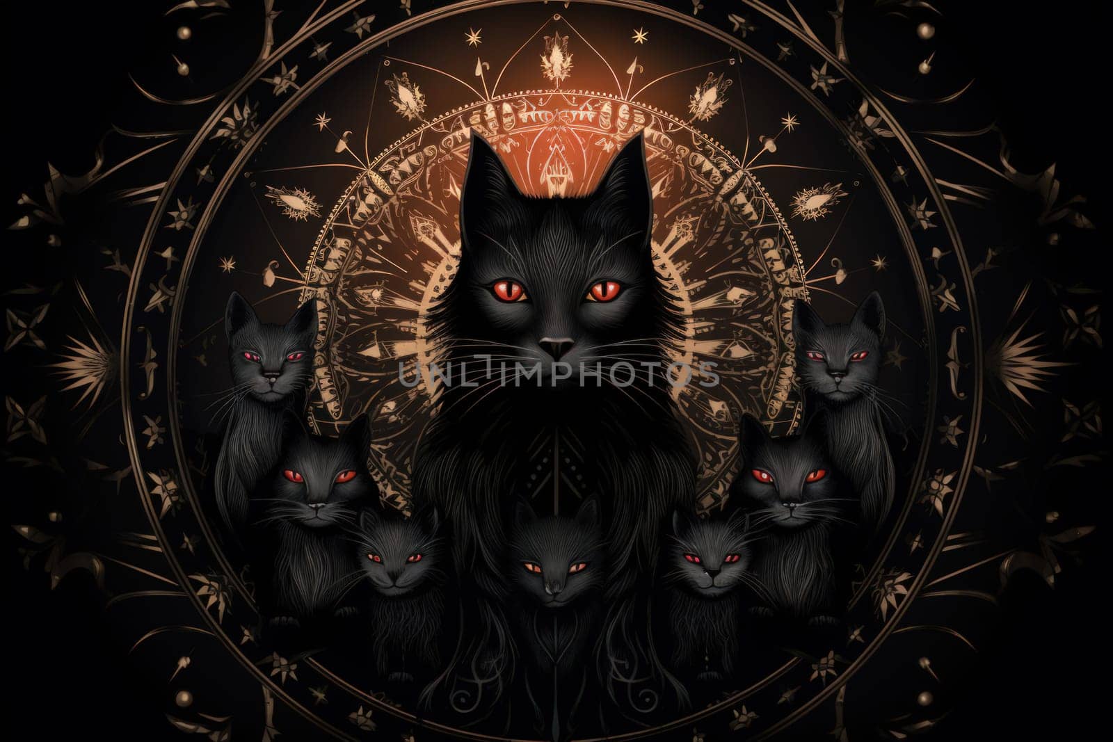 In the realm of fantasy, witches' familiars take on various forms, but the most iconic and cunning of all are the black cats.