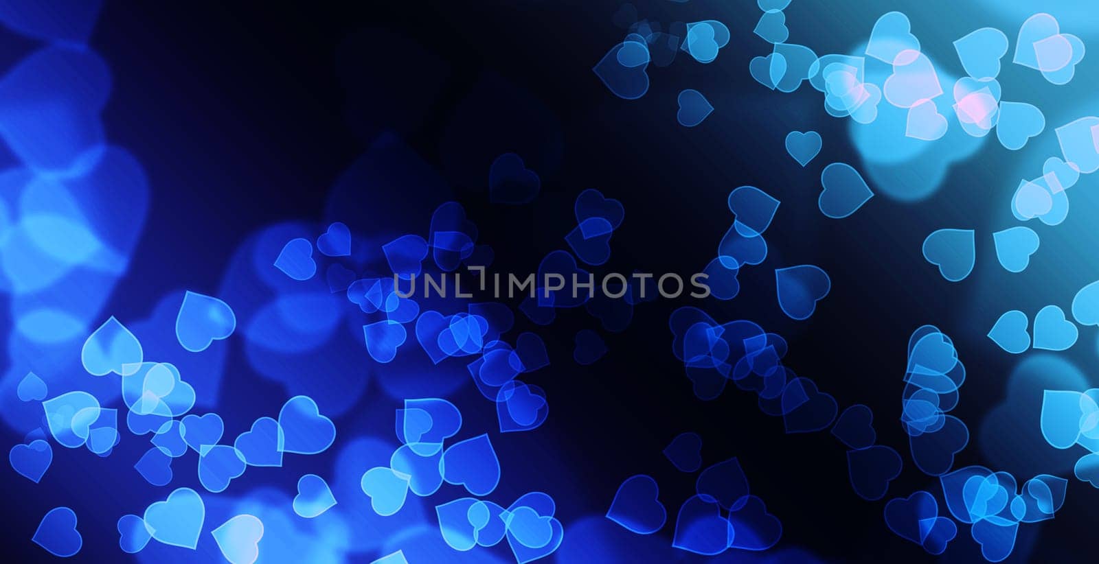 Cold Blue Love Bokeh