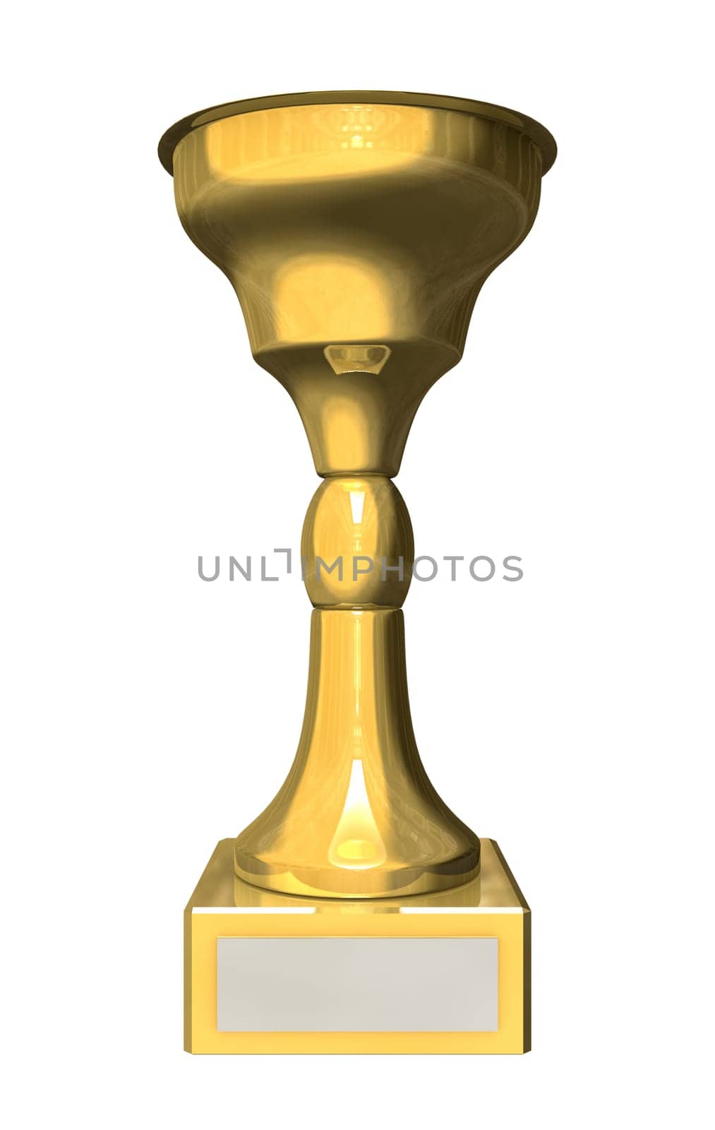 Golden trophy cup