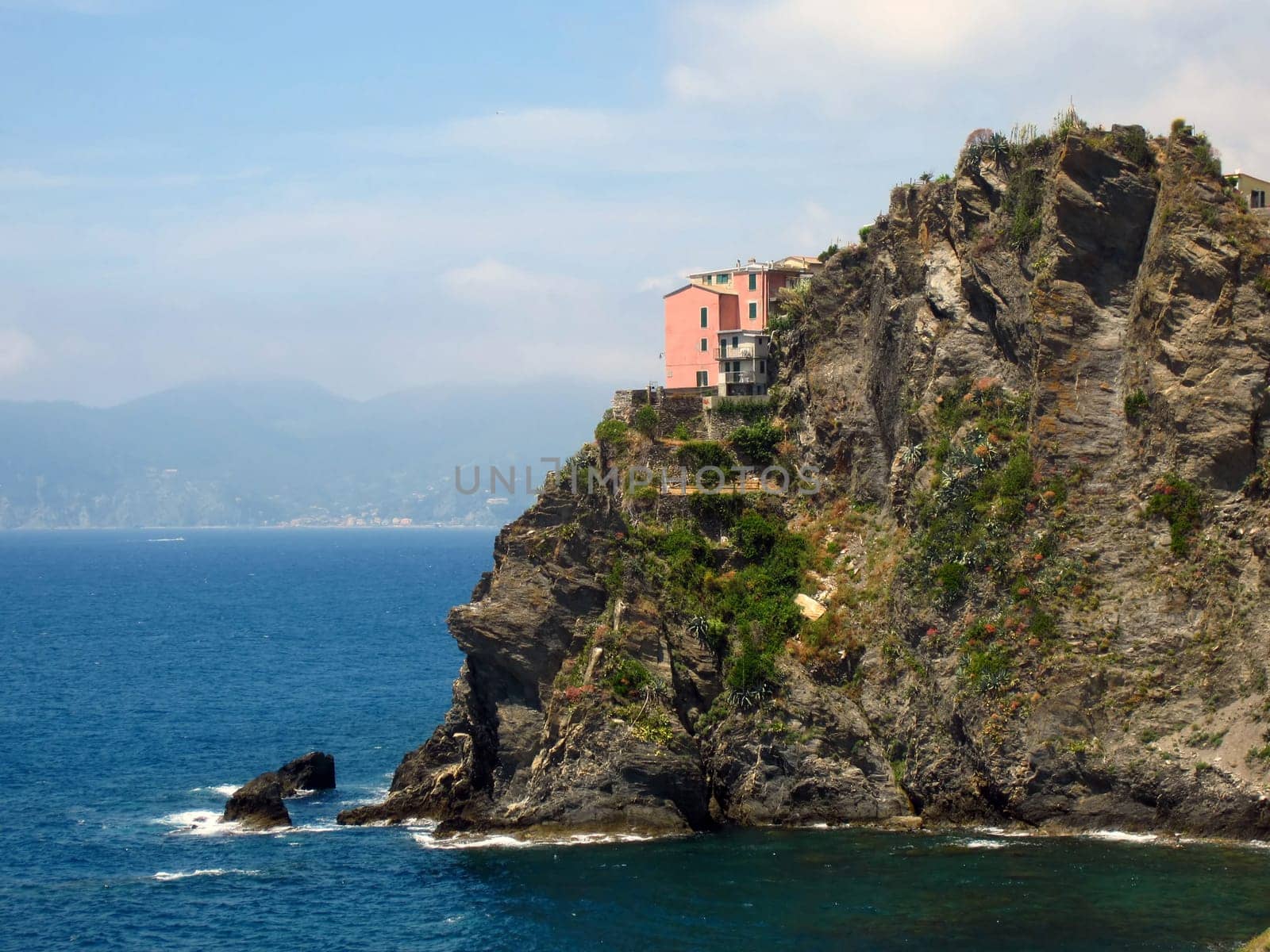 Village  on Italian Coast in Liguria