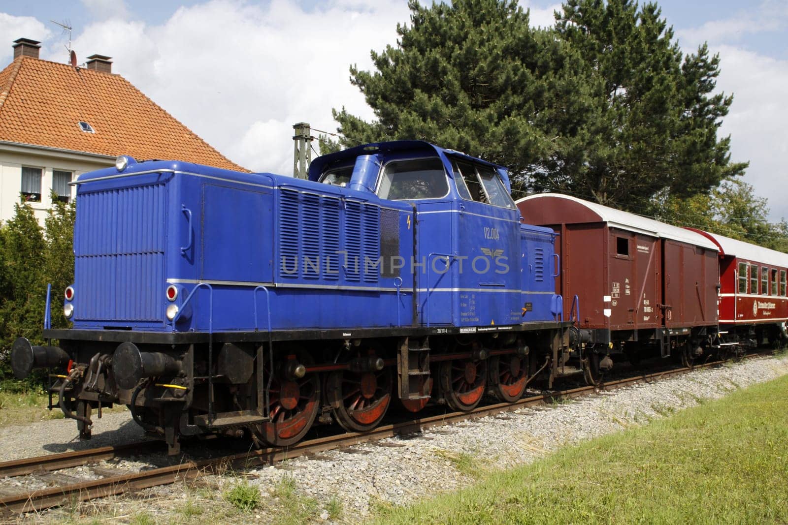 Old diesel locomotive of the Lippe State Railway