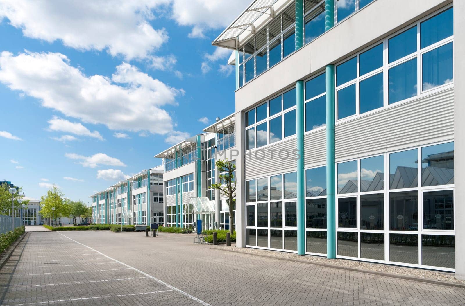 modern office building in the Amsterdam harbor area